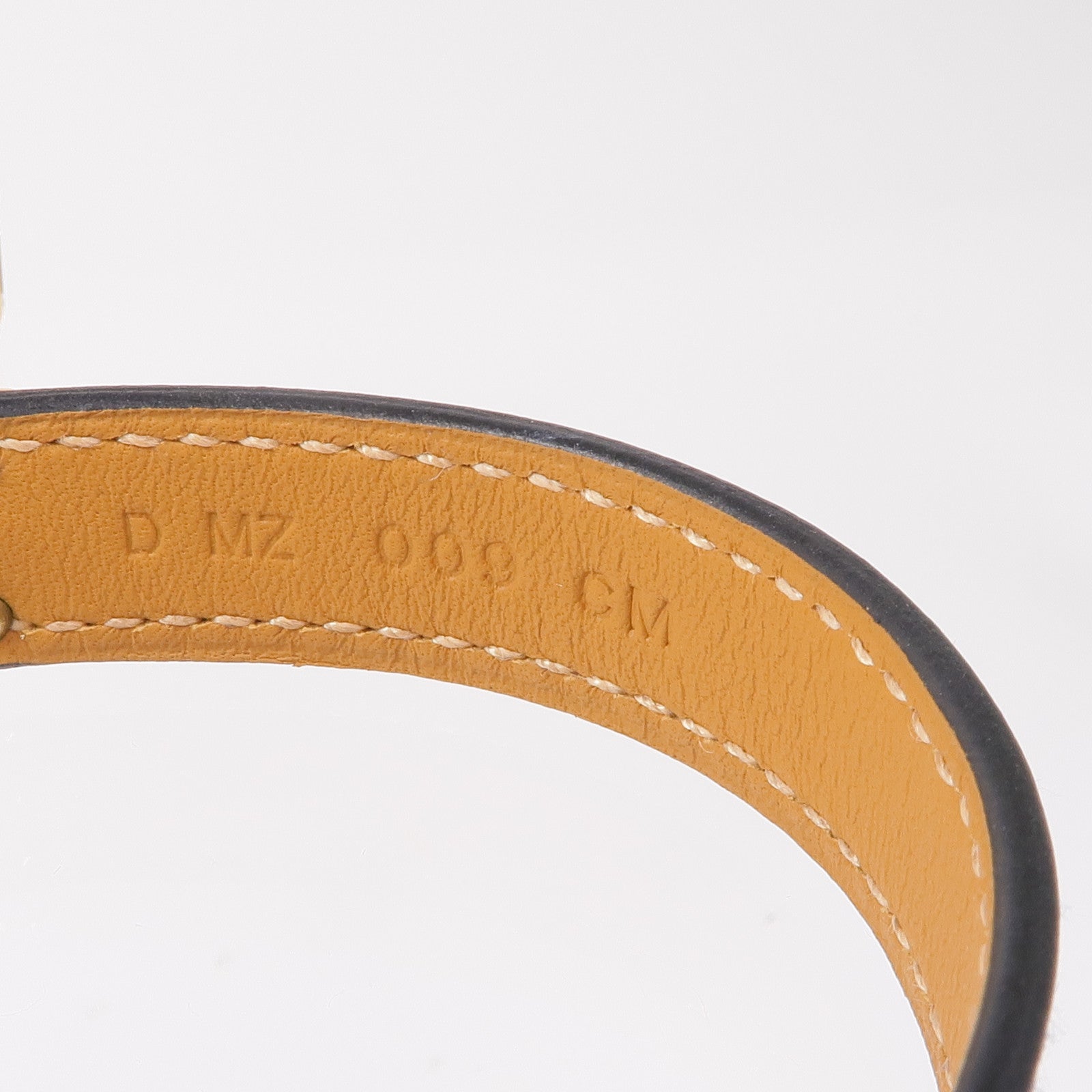 HERMES Swift皮革Kelly Double Tour Bracelet手鏈S7 Bleu De Galice