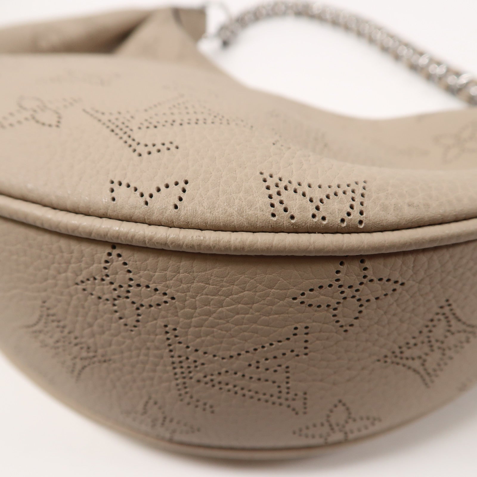 LOUIS VUITTON Mahina Baia PM銀扣手挽肩背兩用袋灰色