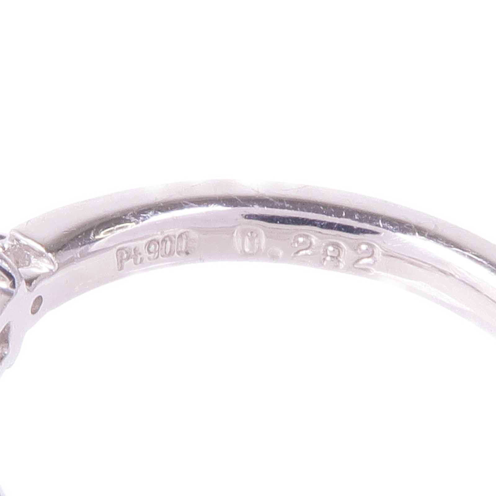 JEWELRY 【激減優惠】PT900鉑金Diamond Ring鑽石戒指US#4.75