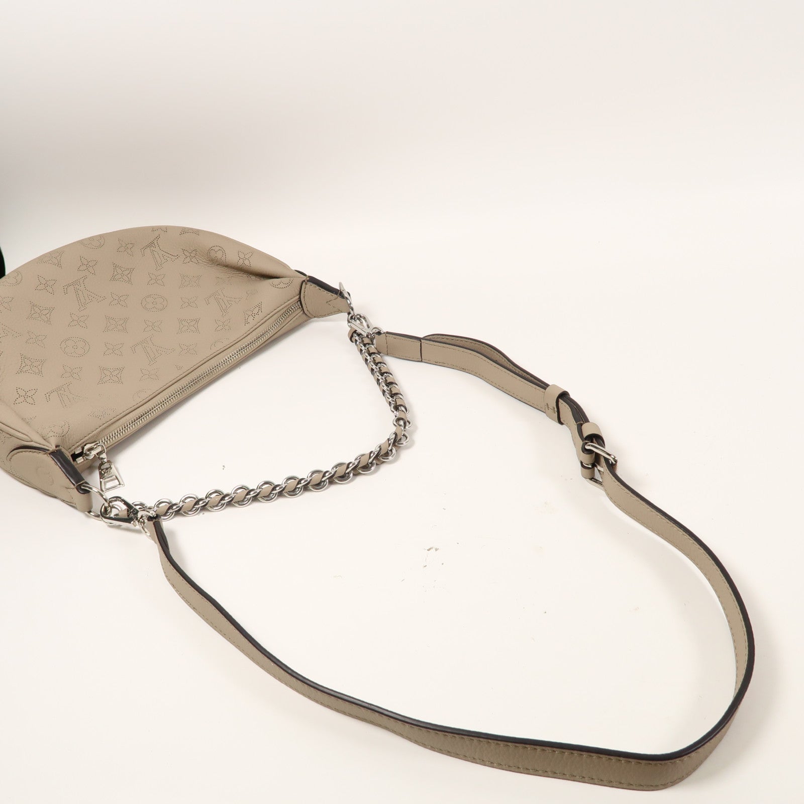 LOUIS VUITTON Mahina Baia PM銀扣手挽肩背兩用袋灰色