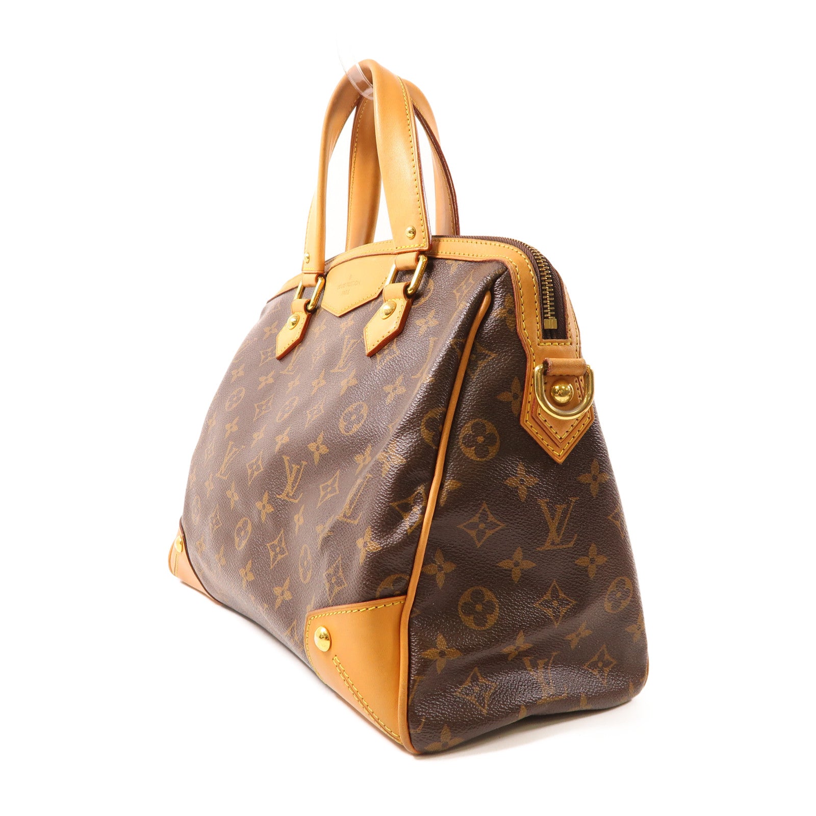 LOUIS VUITTON Monogram Retiro金扣手挽肩背兩用袋啡色