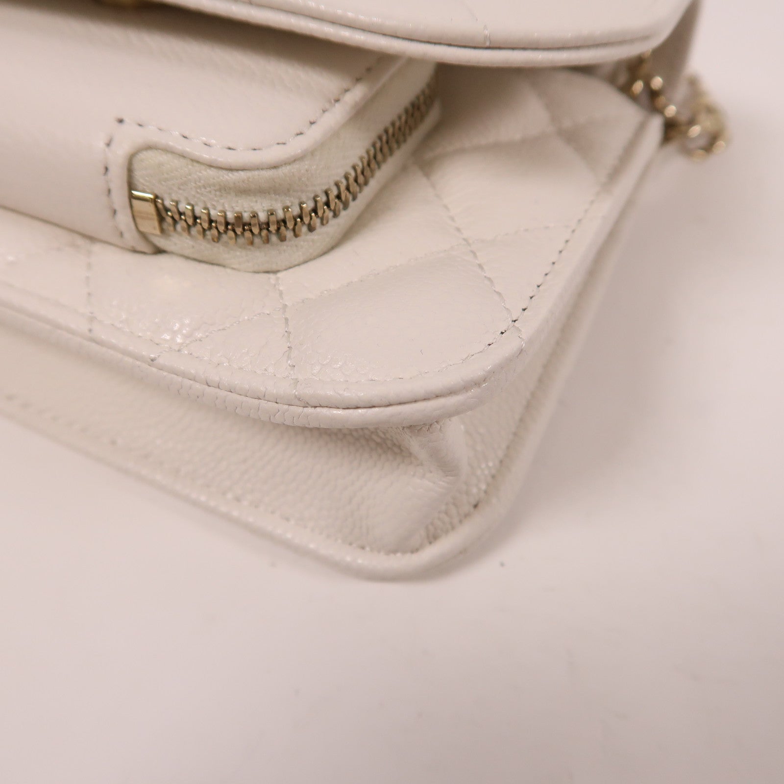 CHANEL 牛皮皮革2 Way Shoulder金扣手挽肩背兩用袋