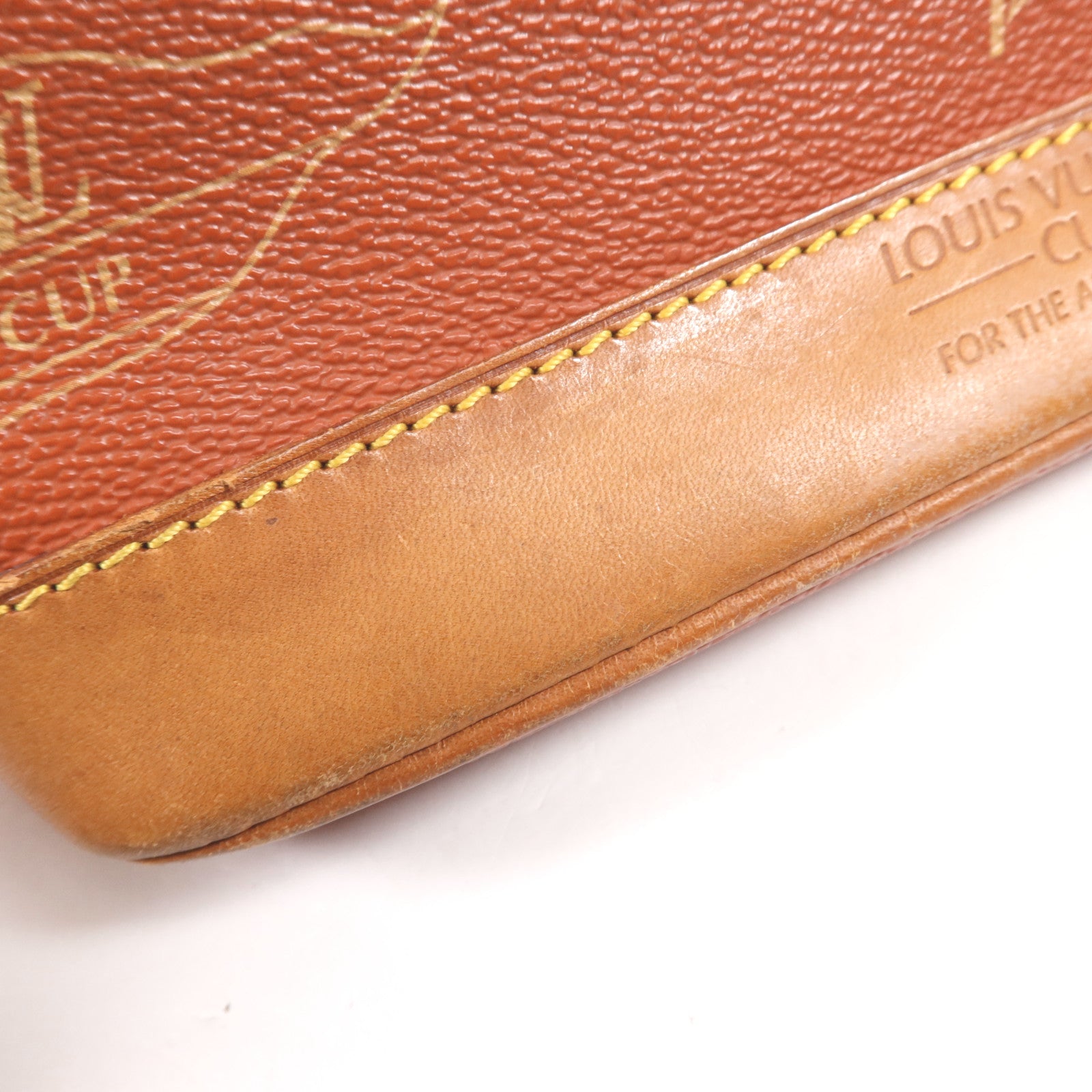 LOUIS VUITTON 塗層帆布Vintage Cup金扣肩背袋