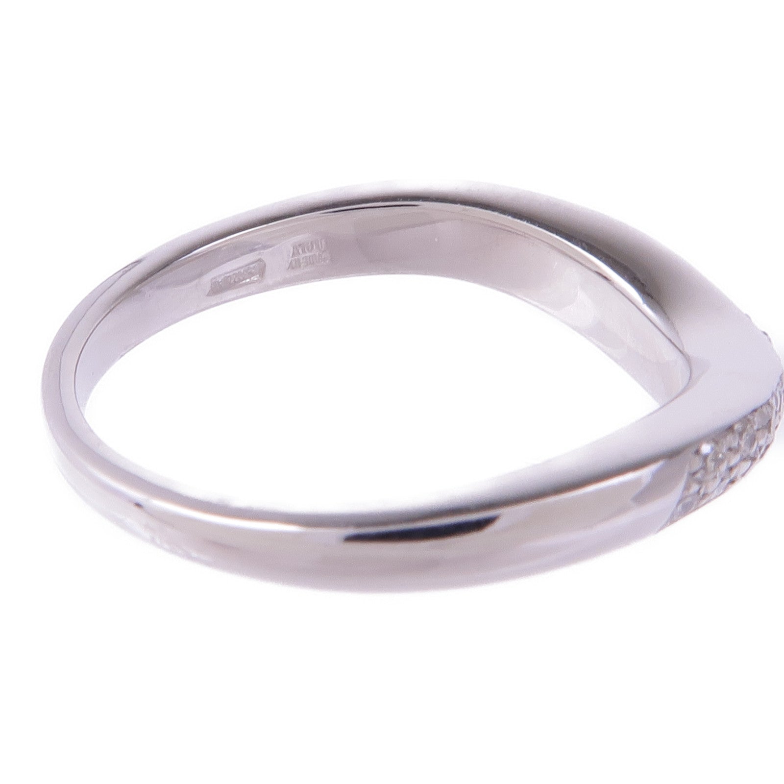 BVLGARI PT950鉑金Corona Diamond Ring鑽石戒指US#5.75