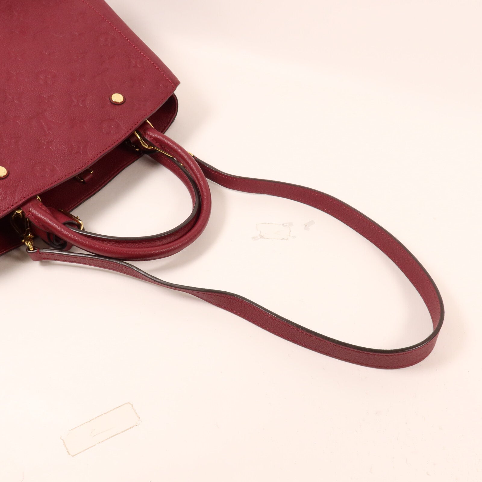 LOUIS VUITTON Monogram Empreinte Montaigne MM手挽肩背兩用袋