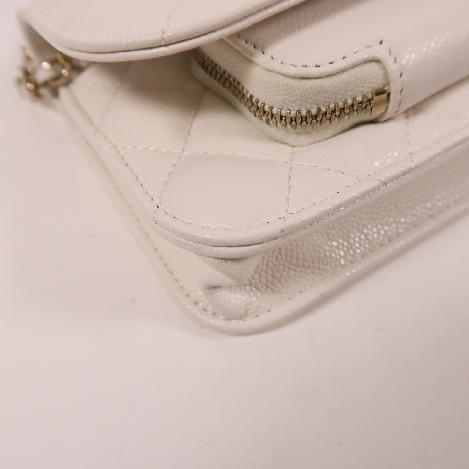 CHANEL 牛皮皮革2 Way Shoulder金扣手挽肩背兩用袋