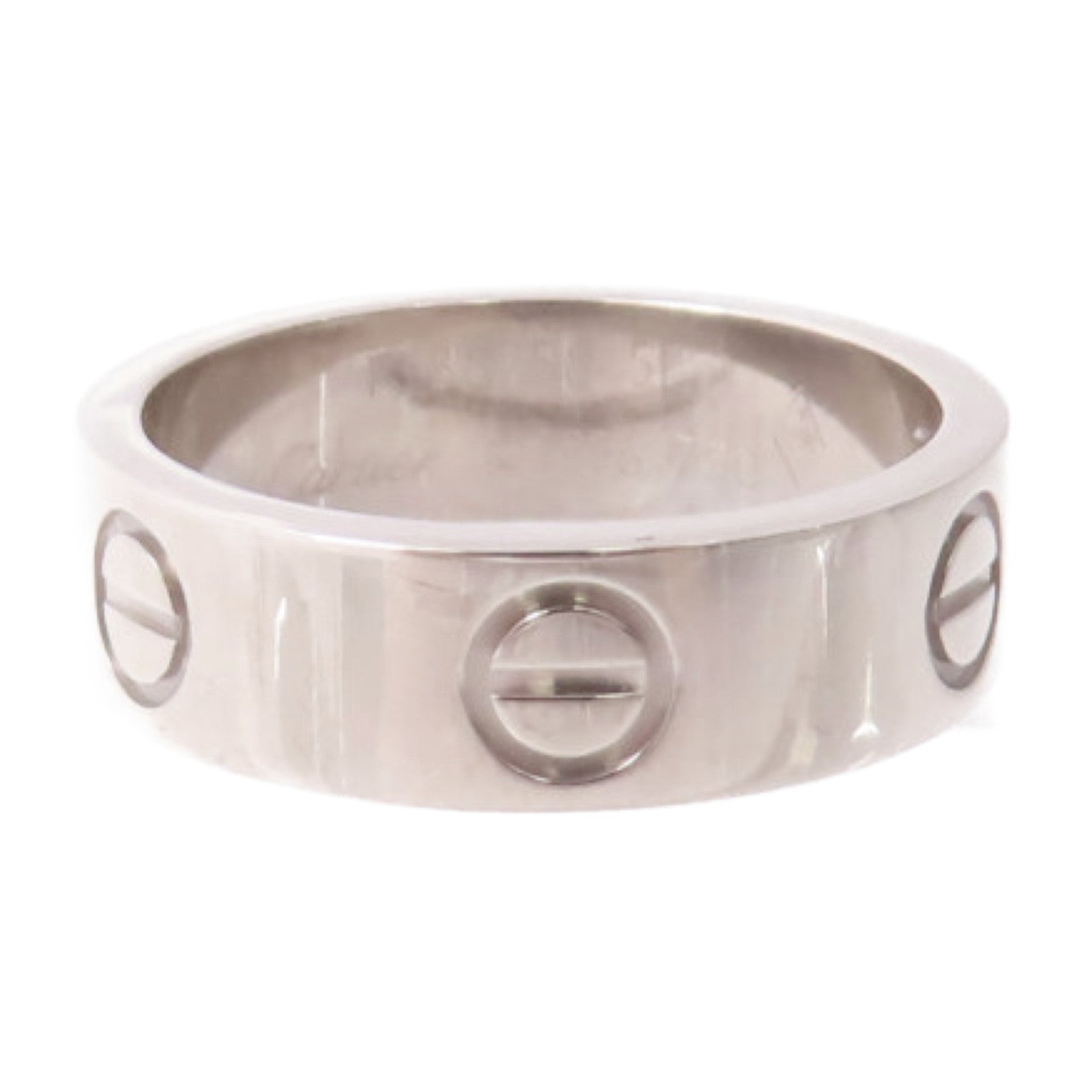 CARTIER 18K白金Love Ring戒指Cartier#51/US#5.5