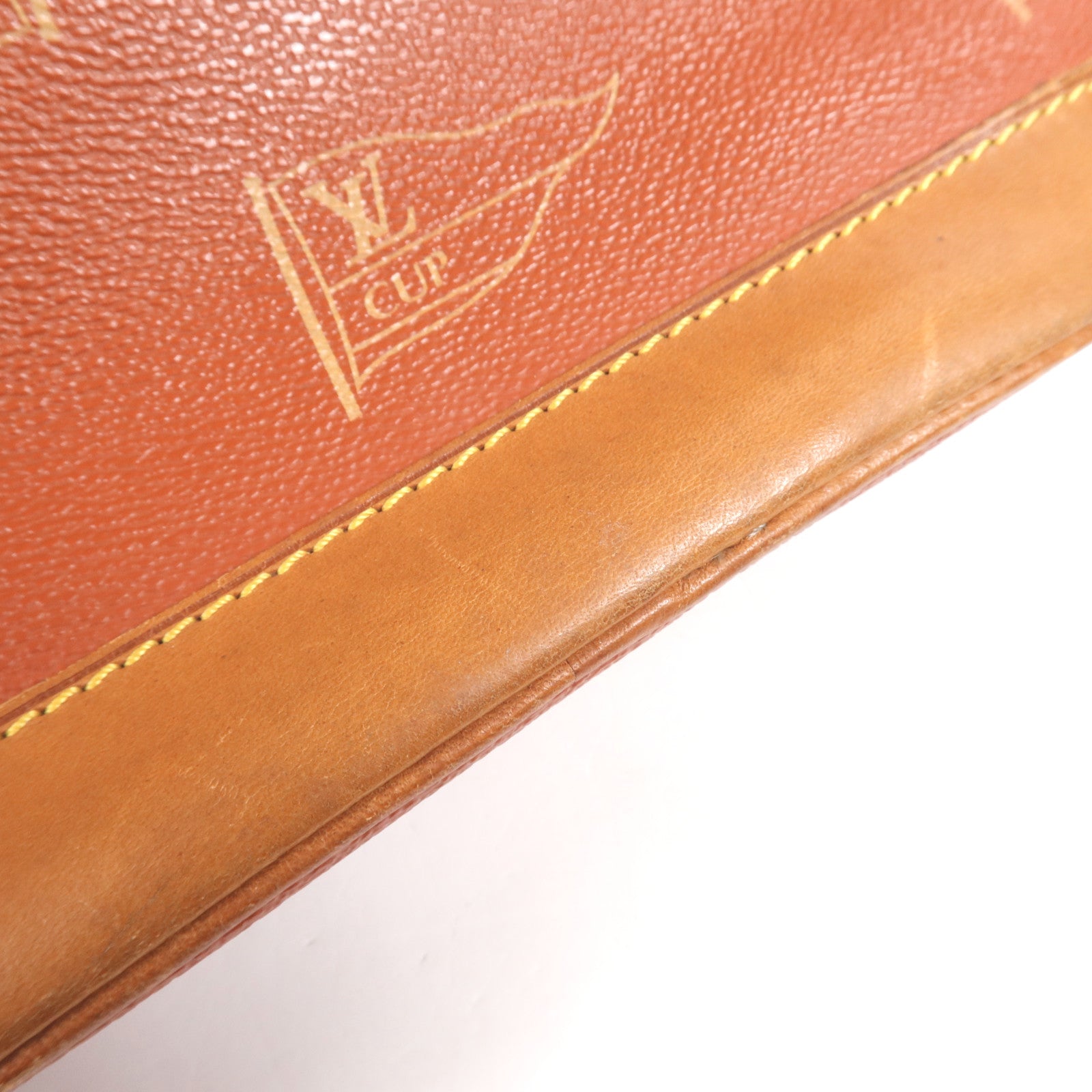 LOUIS VUITTON 塗層帆布Vintage Cup金扣肩背袋