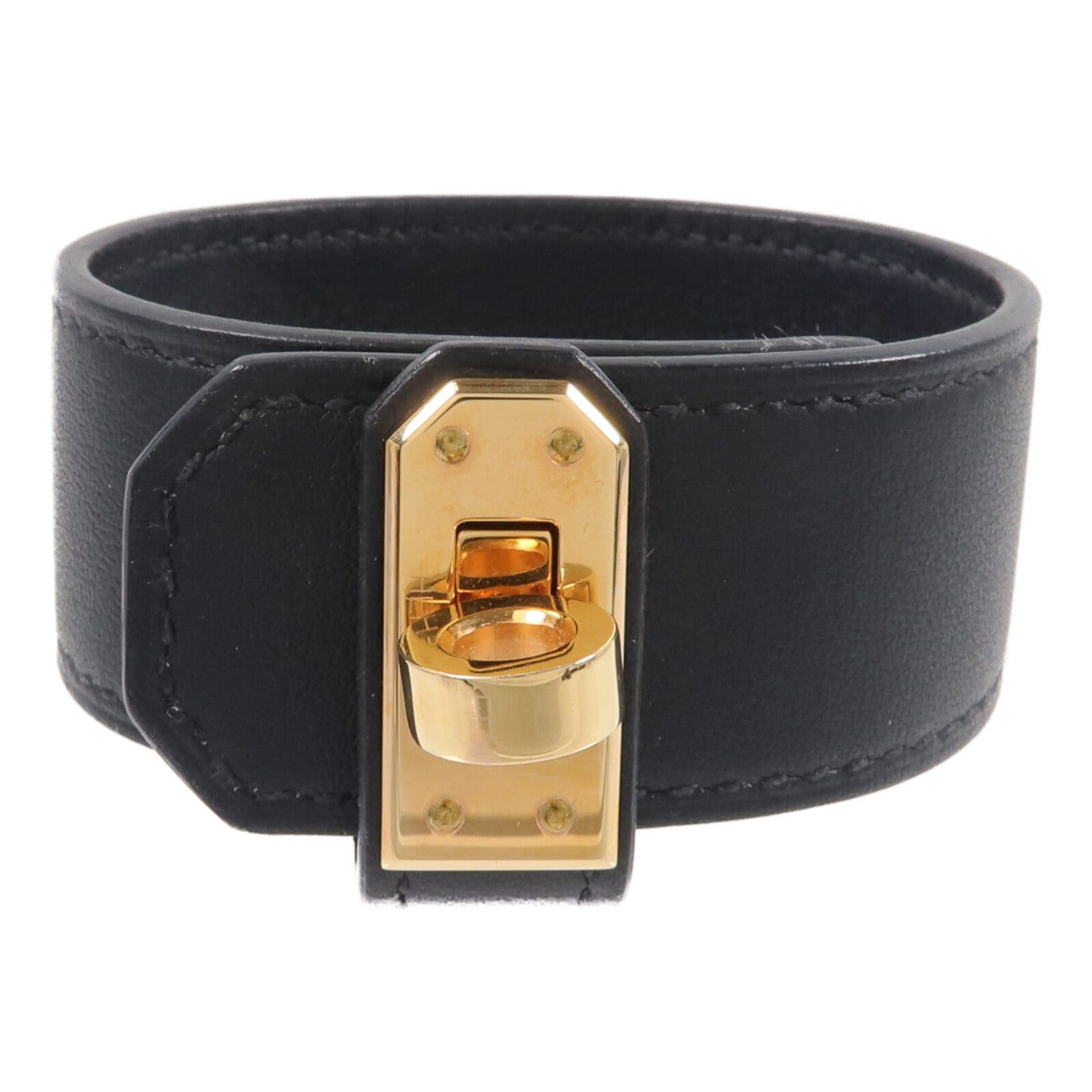 HERMES 【激減優惠】Swift皮革Kelly Twist Bracelet手帶Noir