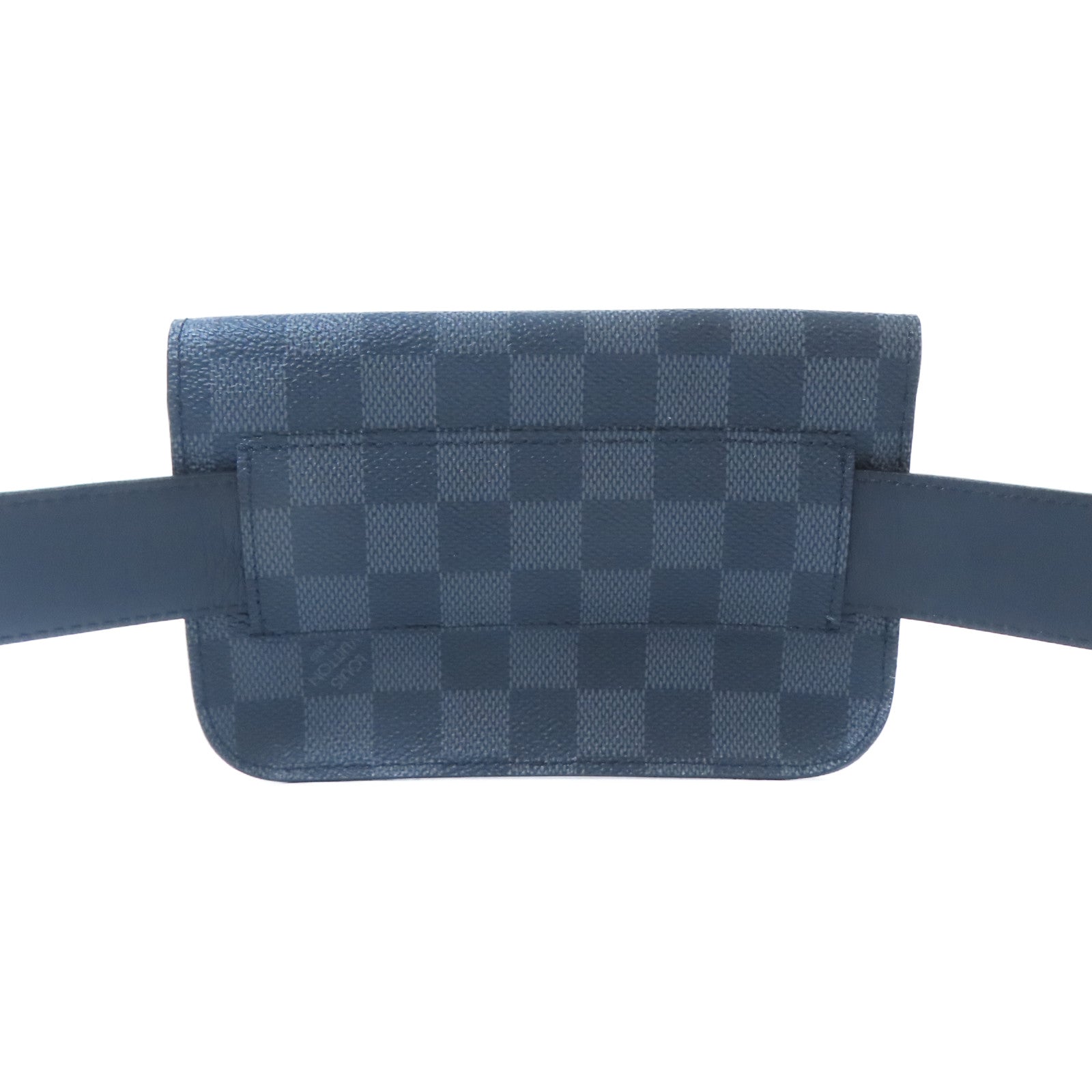 LOUIS VUITTON Damier Graphite Waist Bag銀扣腰包黑色/灰色