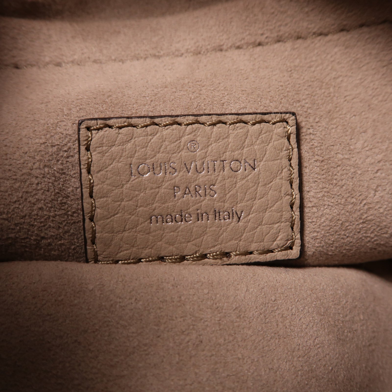 LOUIS VUITTON Mahina Baia PM銀扣手挽肩背兩用袋灰色