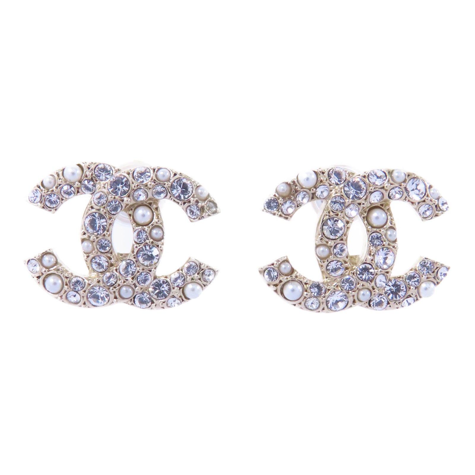 CHANEL PVC/金屬Earrings耳環金色/透明