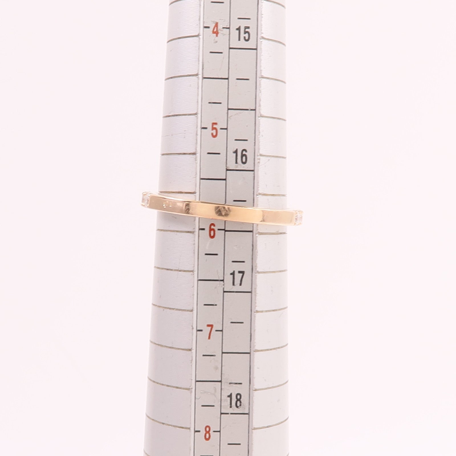 HERMES 18K玫瑰金Finesse Ring鑽石戒指