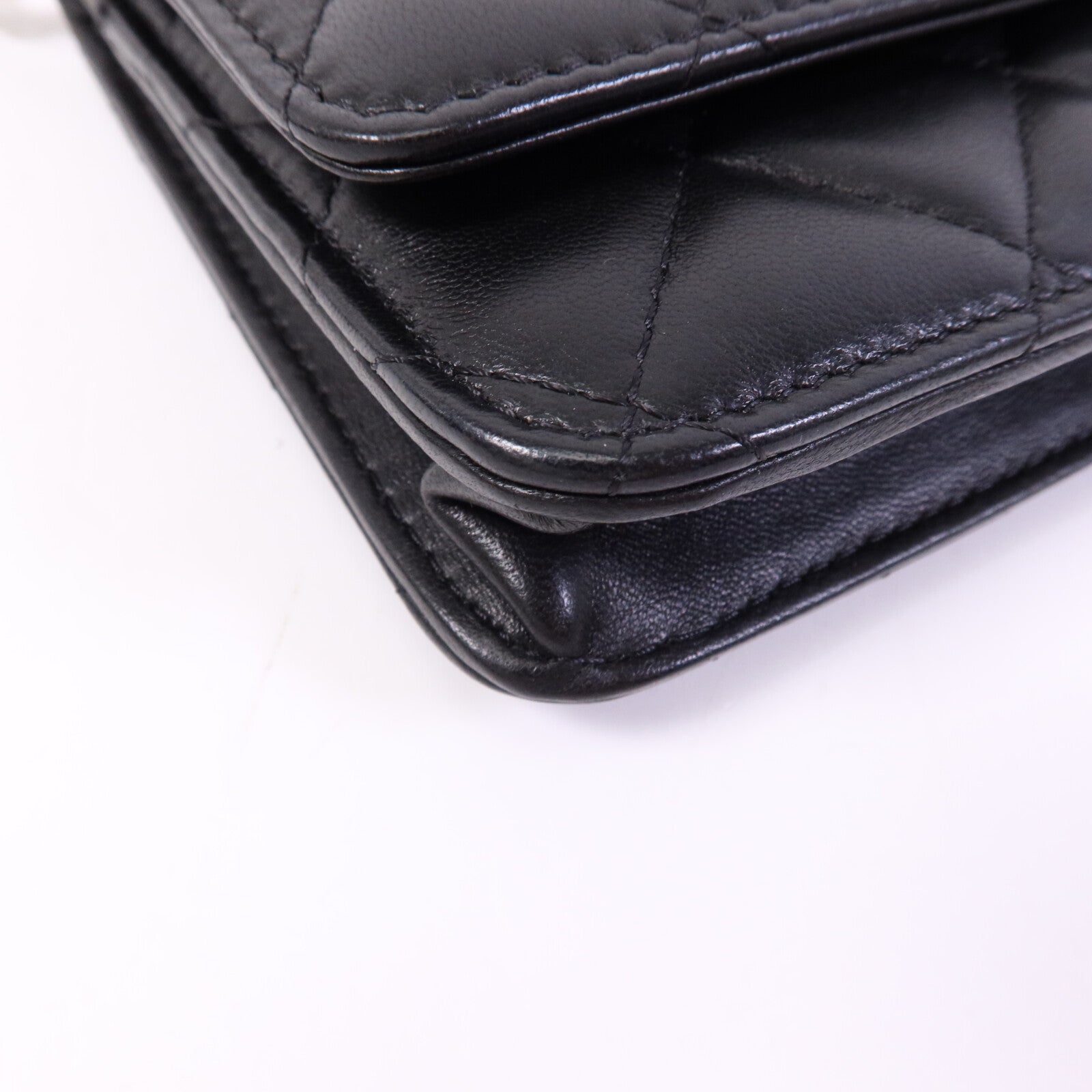 CHANEL 羊皮皮革WOC Wallet On Chain金扣鏈帶肩背袋