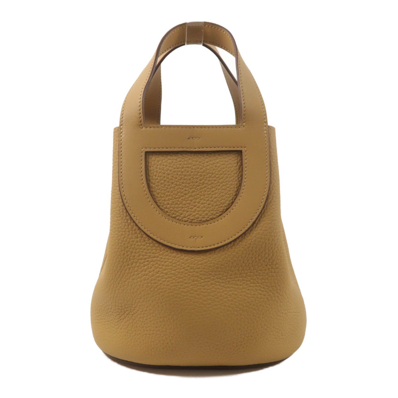 HERMES Clemence皮革In The Loop 18手挽袋Biscuit