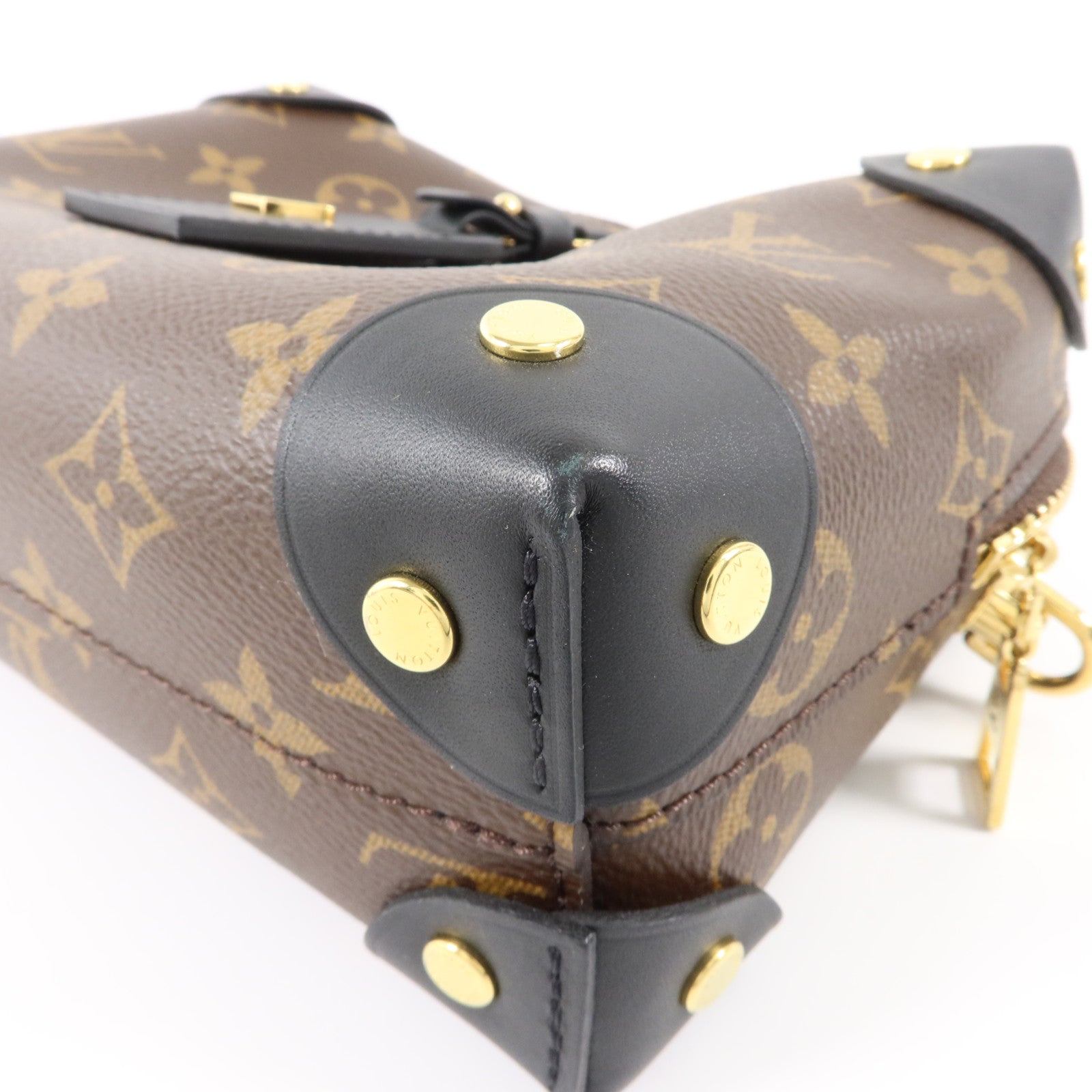 LOUIS VUITTON Monogram Petite Malle Souple手挽肩背兩用袋