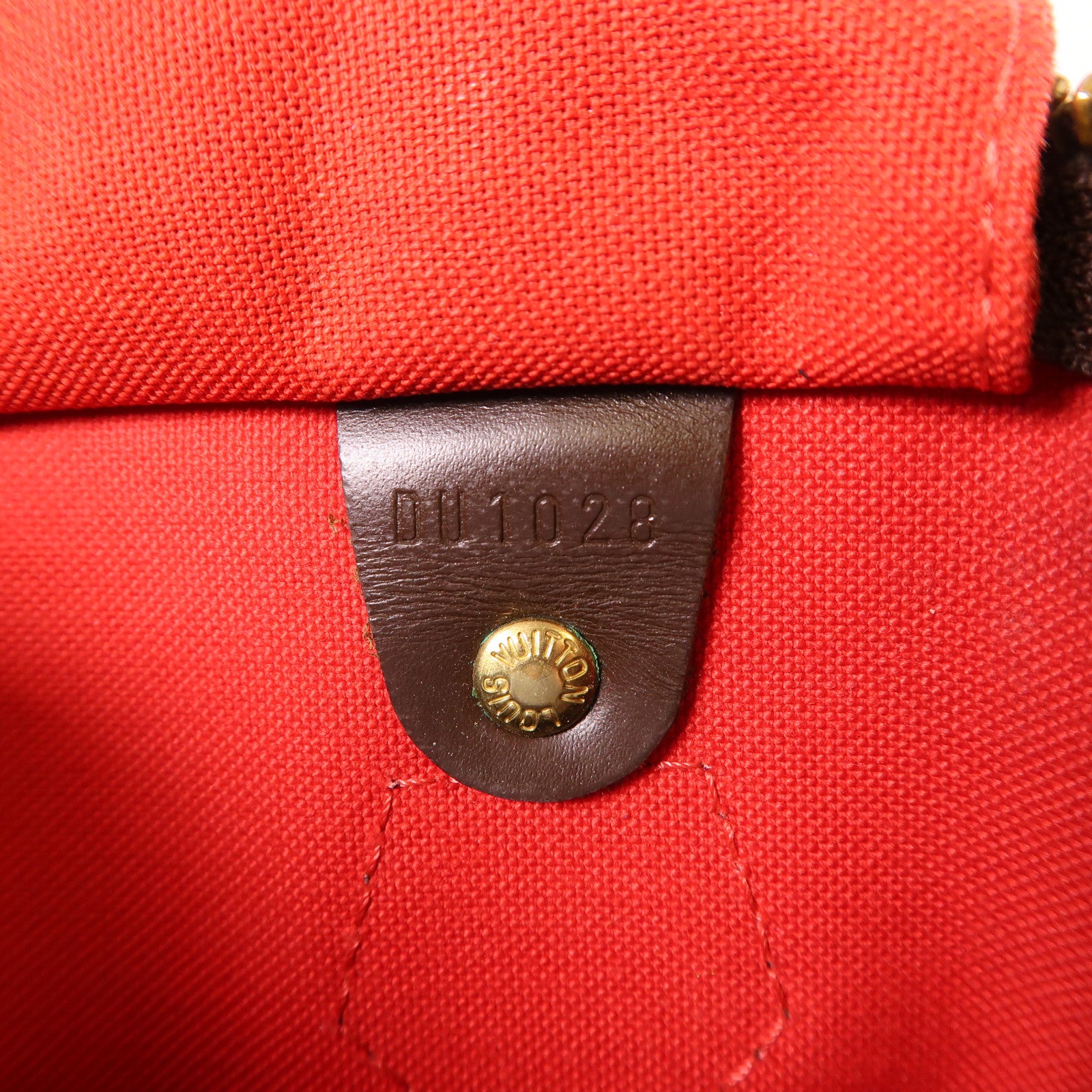 LOUIS VUITTON Damier Speedy 30金扣手挽袋