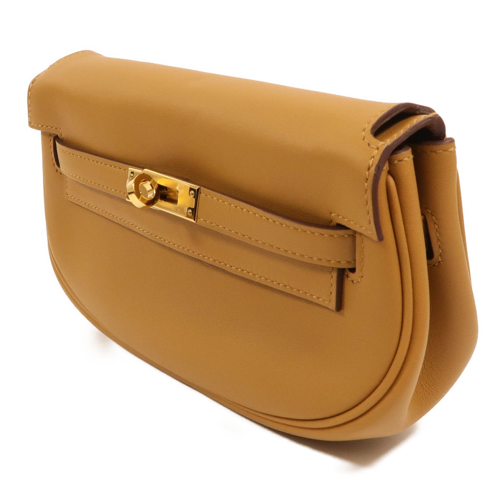 HERMES Swift皮革Kelly Moove肩背袋Sesame