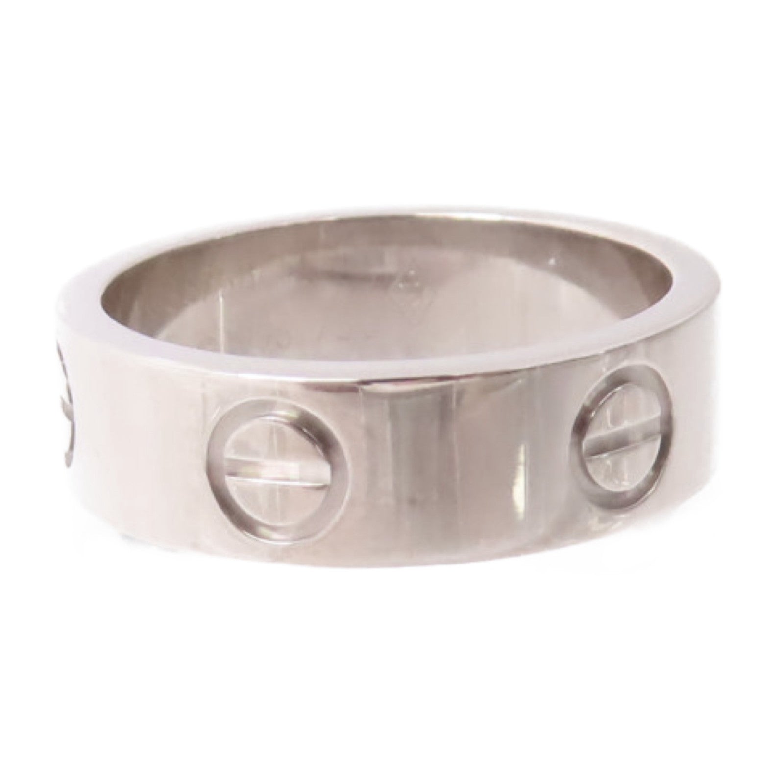 CARTIER 18K白金Love Ring戒指Cartier#51/US#5.5