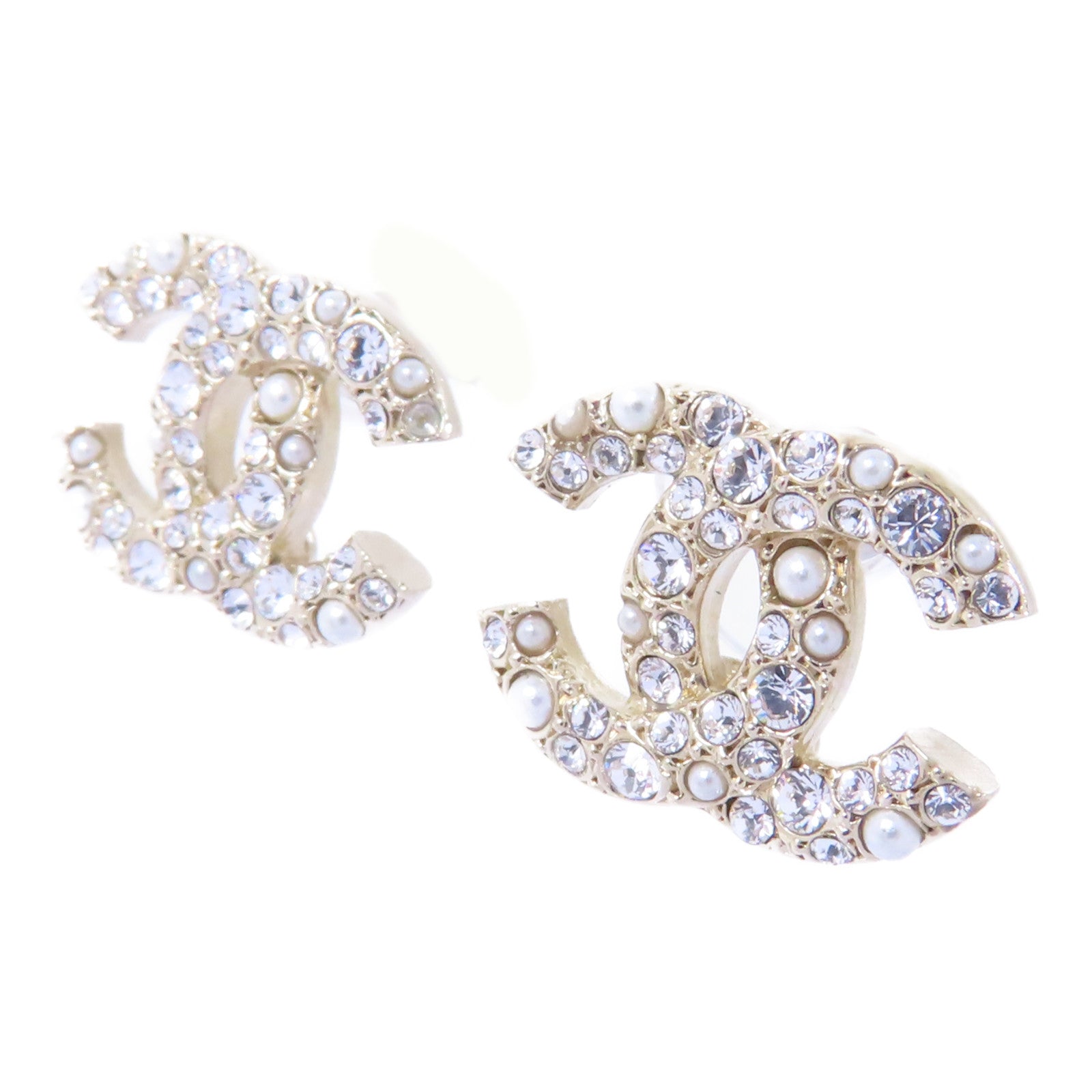 CHANEL PVC/金屬Earrings耳環金色/透明