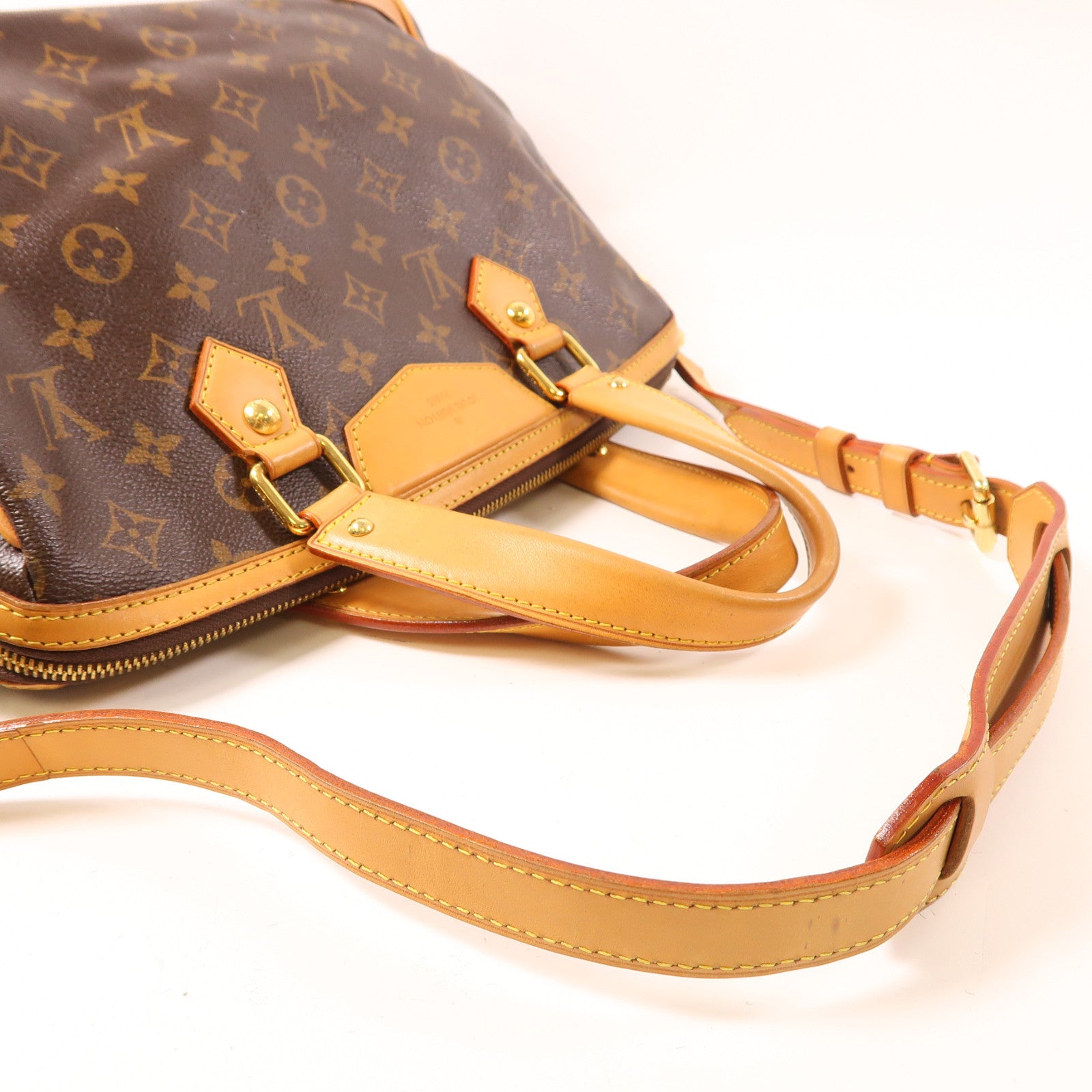 LOUIS VUITTON Monogram Retiro金扣手挽肩背兩用袋啡色
