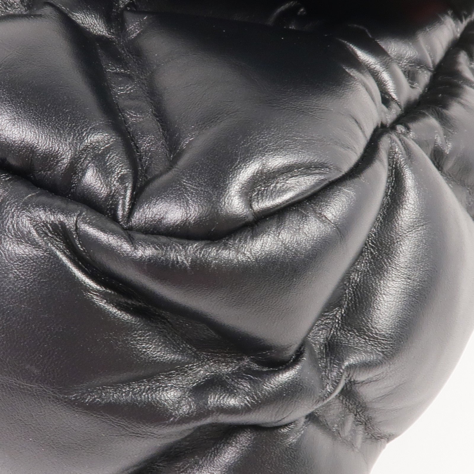 CHANEL 牛皮皮革Chain Shoulder銀扣鏈帶肩背袋