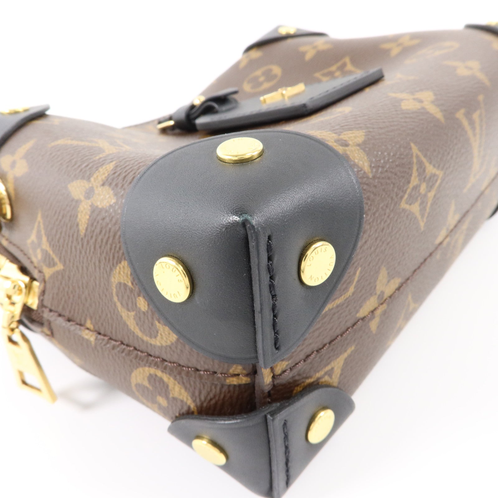 LOUIS VUITTON Monogram Petite Malle Souple手挽肩背兩用袋