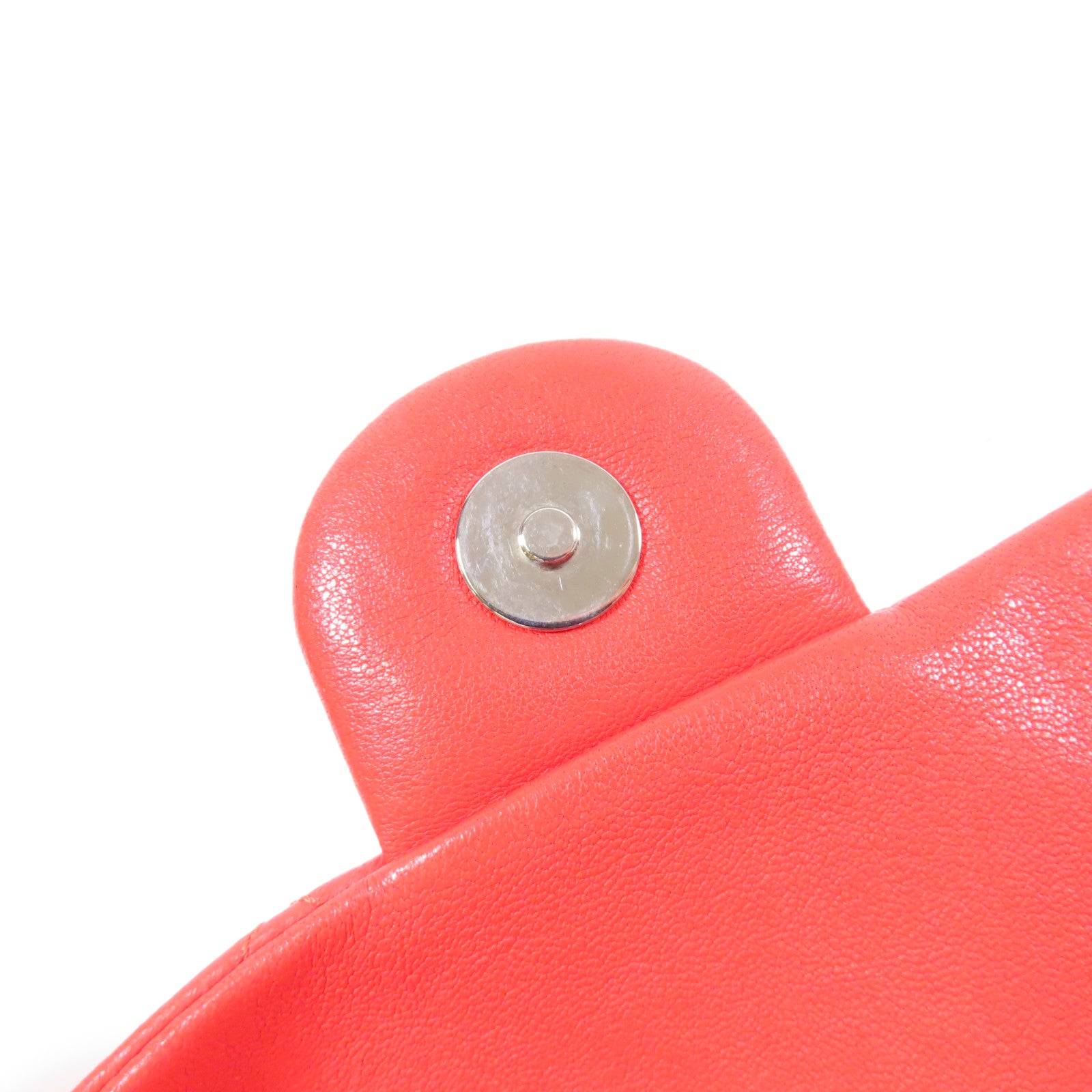 CHANEL 牛皮皮革Shoulder Bag銀扣鏈帶肩背袋