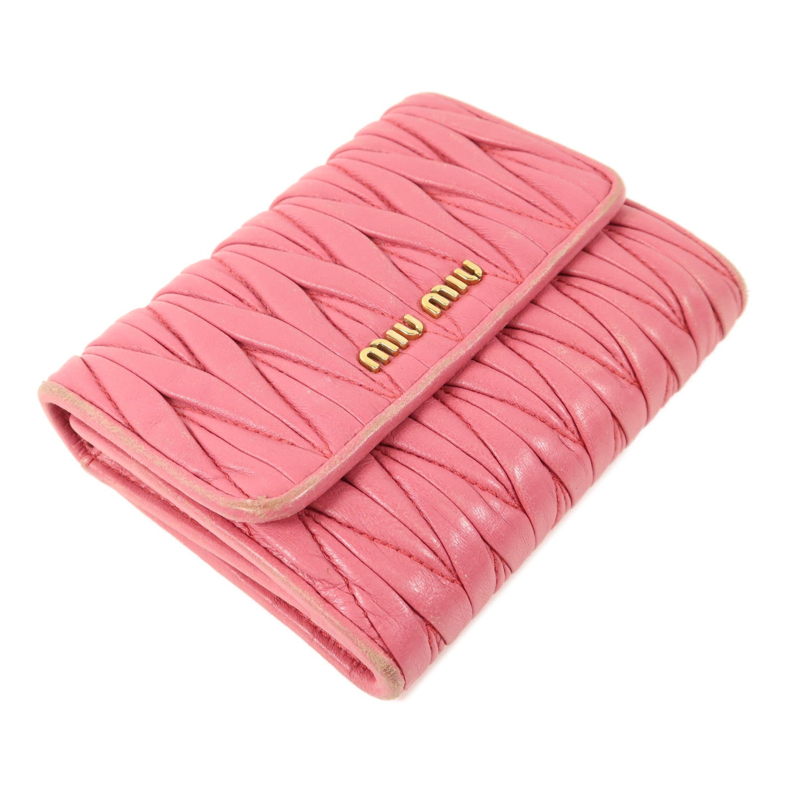 Miu Miu 羊皮皮革Matelasse Wallet錢包