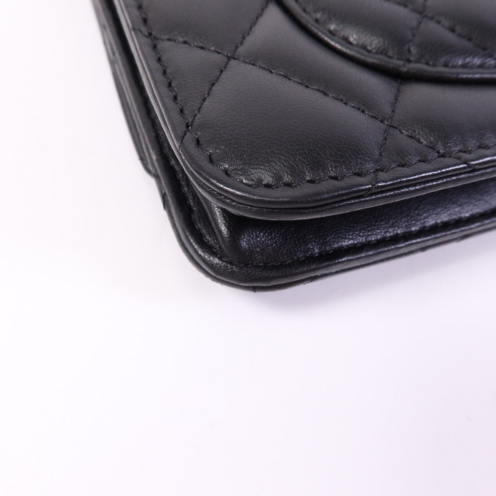 CHANEL 羊皮皮革WOC Wallet On Chain金扣鏈帶肩背袋
