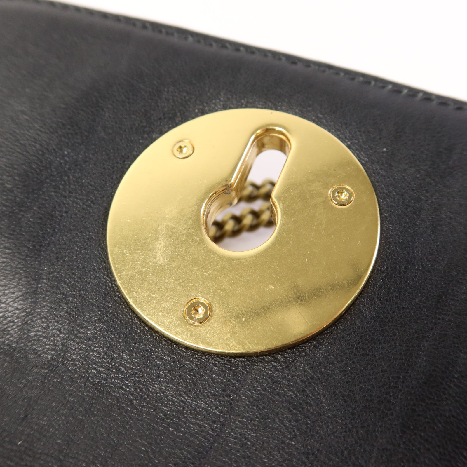 SEE BY CHLOE 牛皮皮革Chain Shoulder Bag金扣鏈帶肩背袋