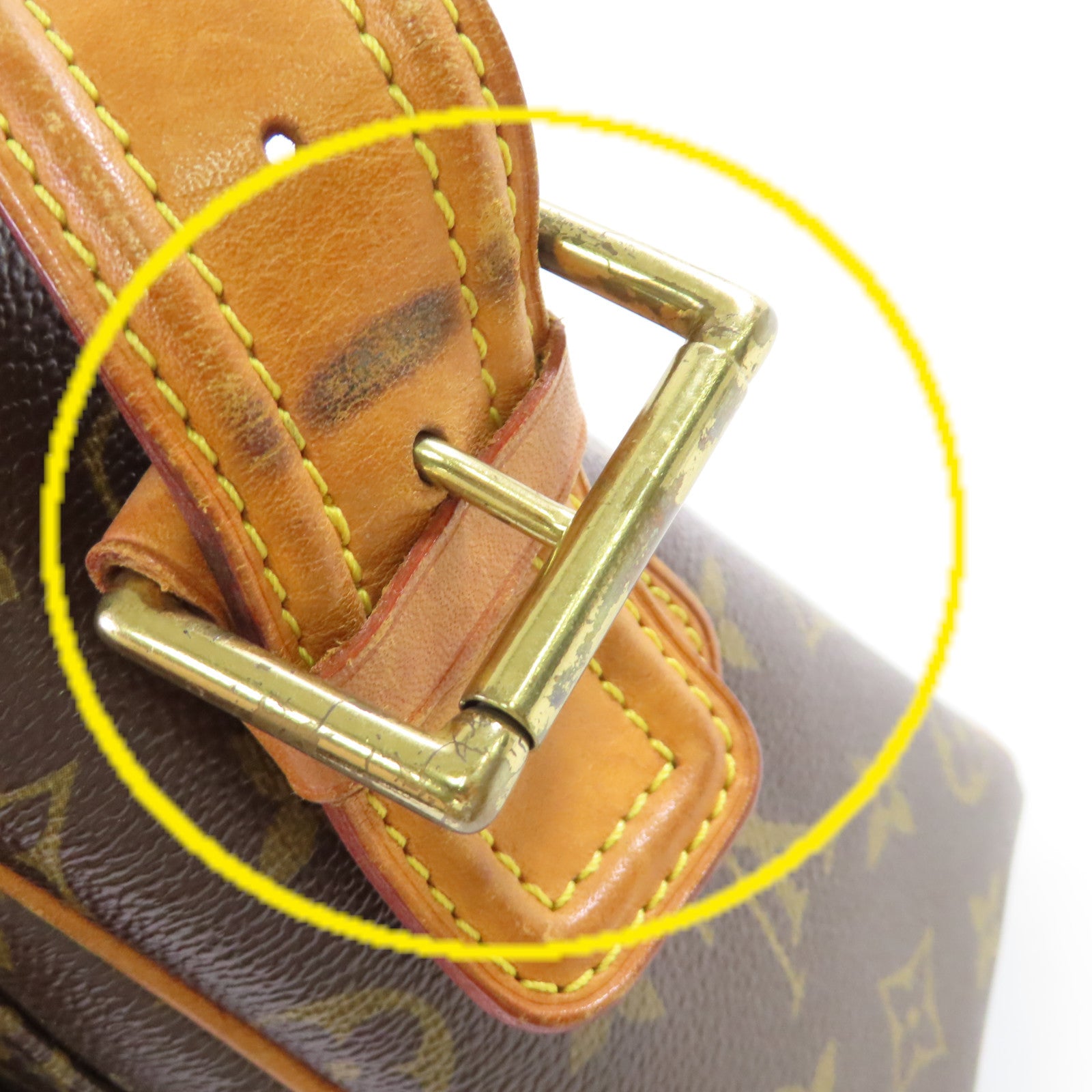 LOUIS VUITTON Monogram Viva Cite GM Shoulder Bag金扣肩背袋啡色