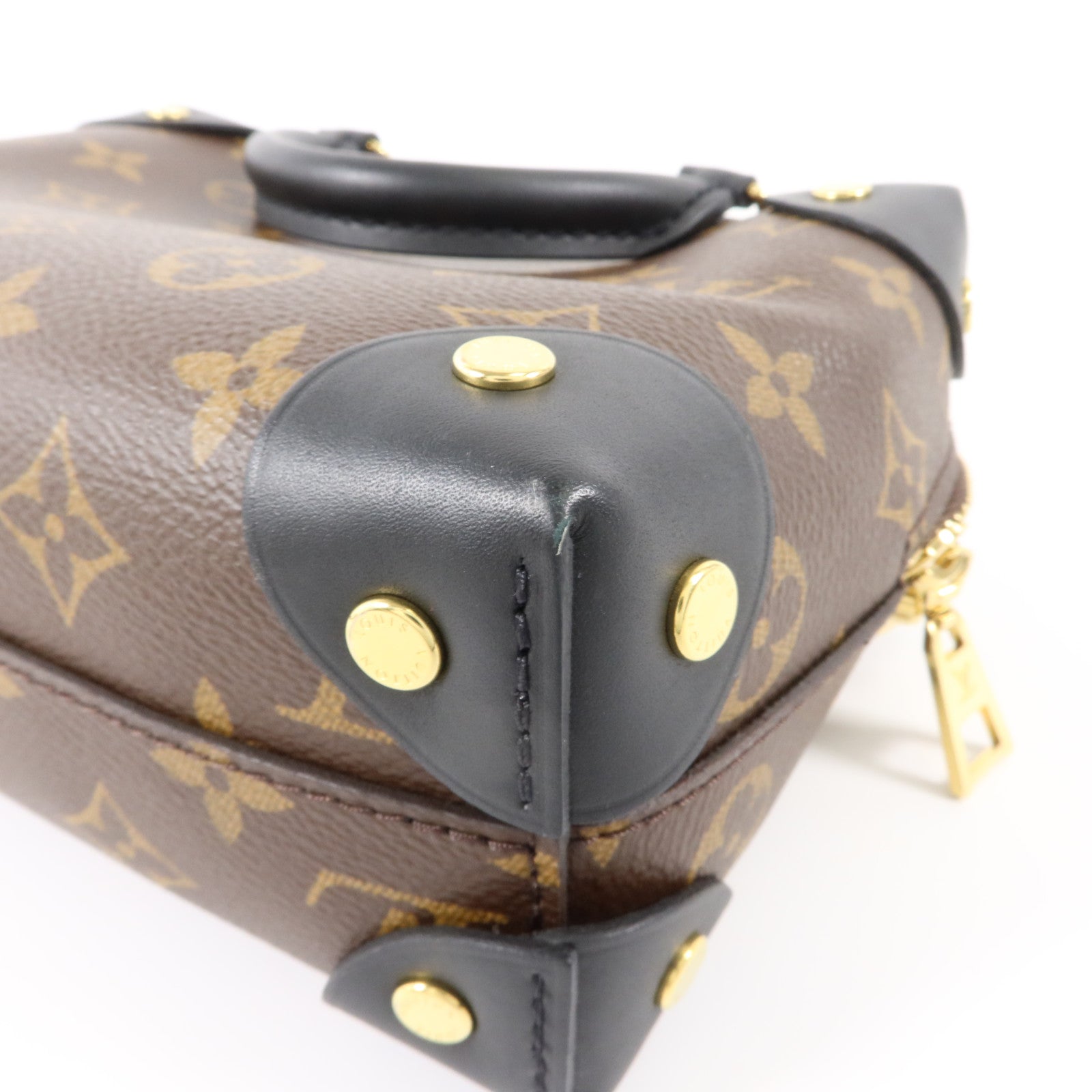 LOUIS VUITTON Monogram Petite Malle Souple手挽肩背兩用袋