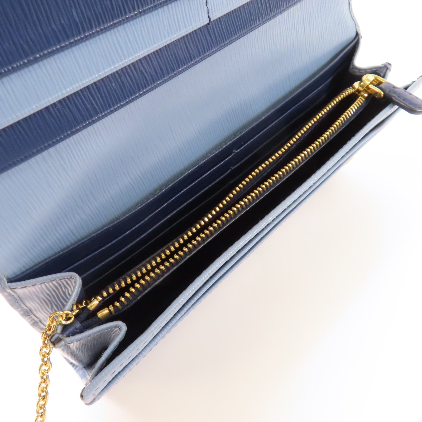 PRADA 牛皮皮革Long Wallet金扣長錢包