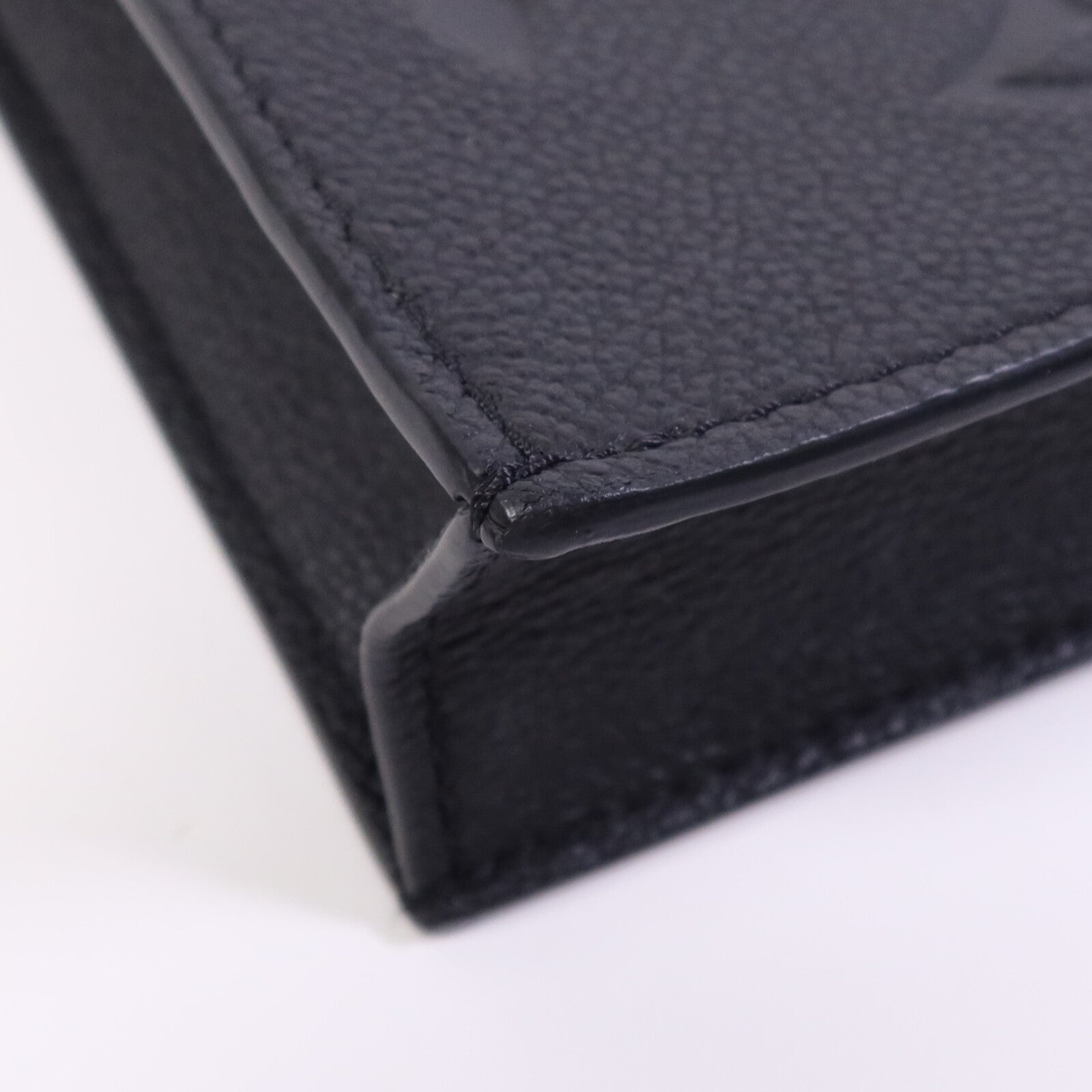 LOUIS VUITTON Monogram Empreinte Petit Sac Plat Bag金扣手挽肩背兩用袋