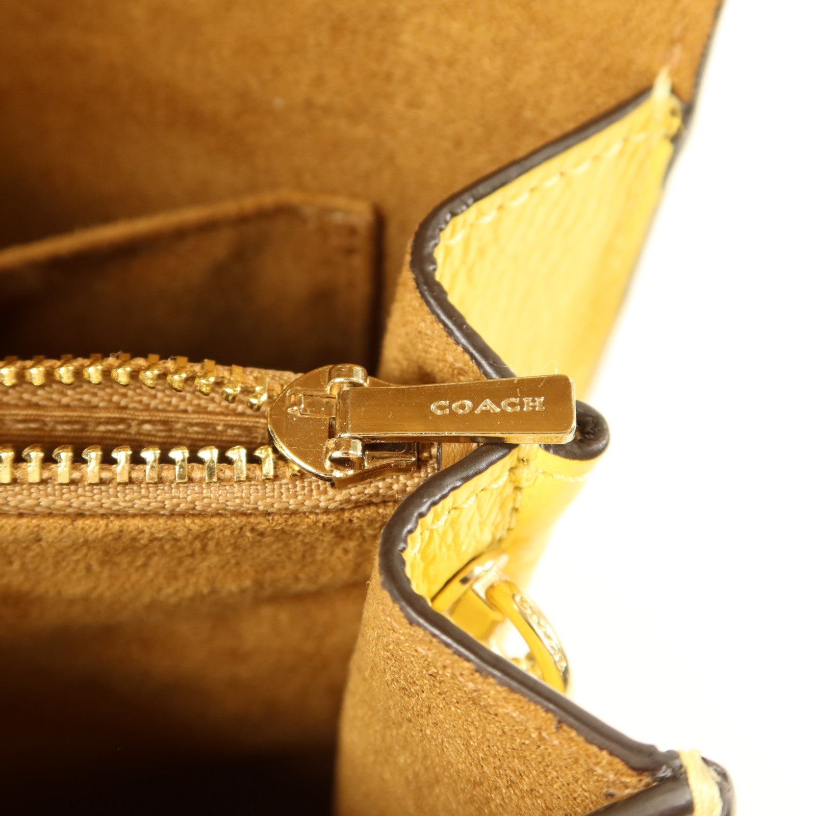 COACH 牛皮皮革Shoulder Bag金扣鏈帶肩背袋