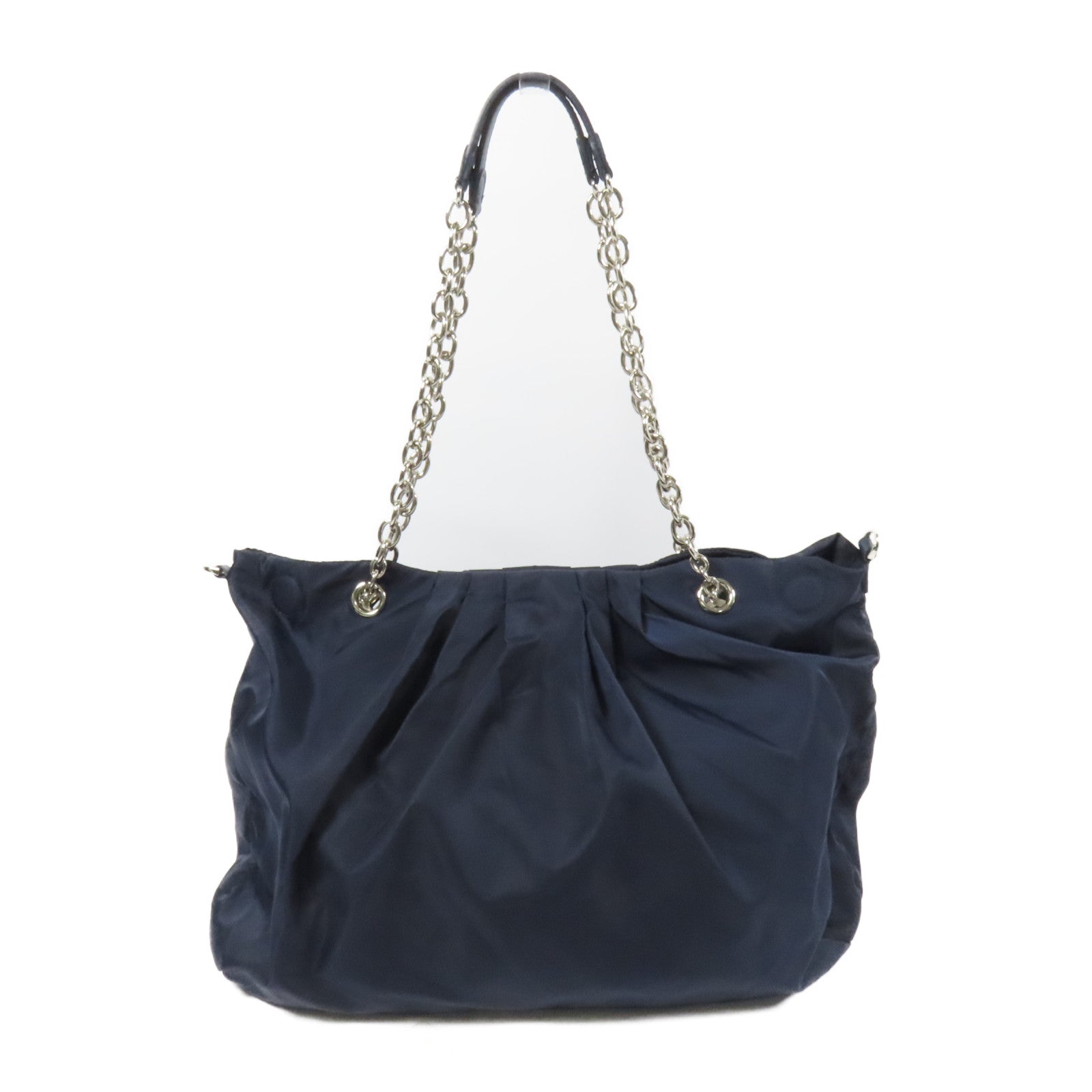 agnes b. VOYAGE 尼龍Shoulder Bag銀扣手挽肩背兩用袋