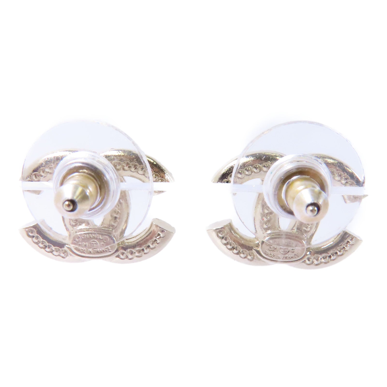 CHANEL PVC/金屬Earrings耳環金色/透明