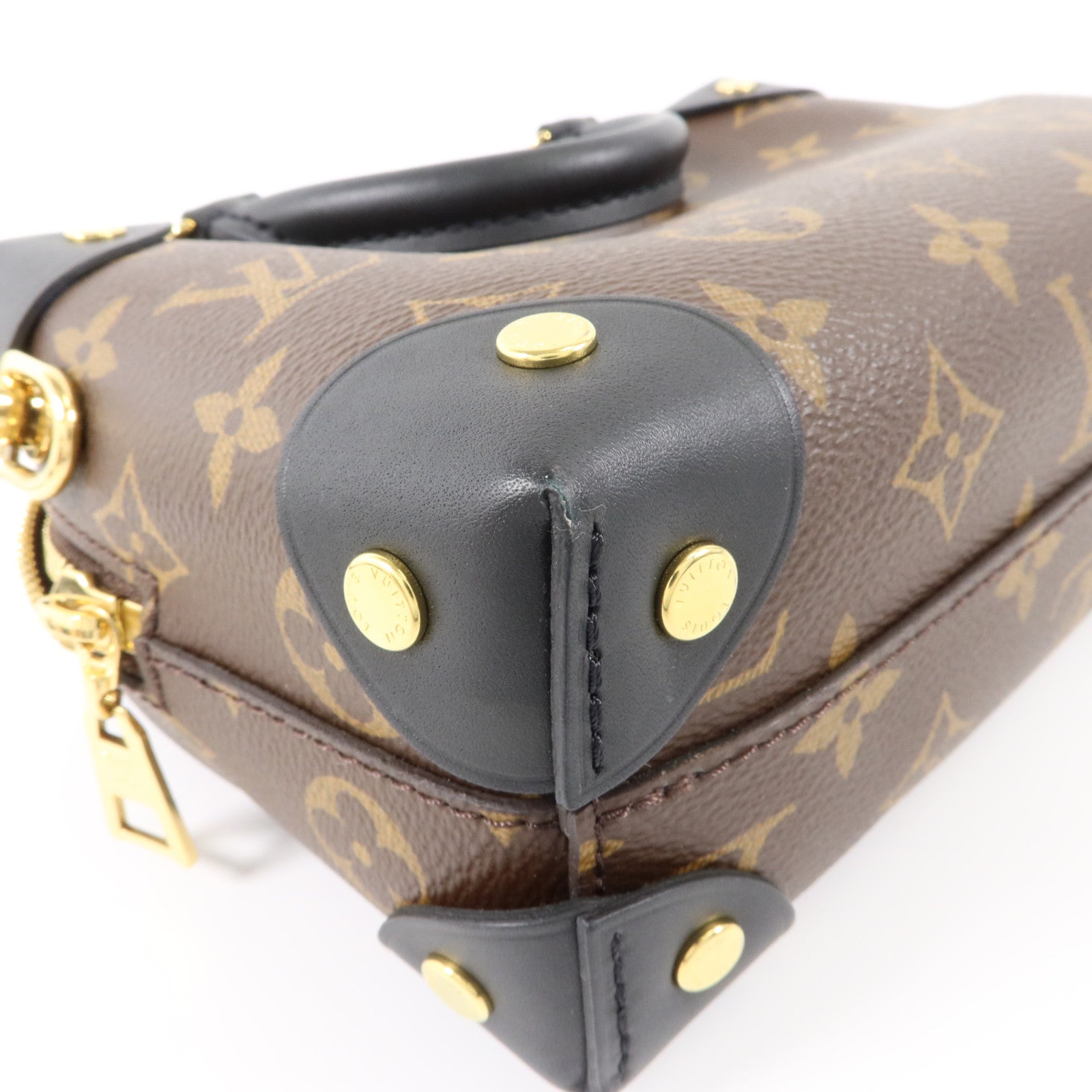 LOUIS VUITTON Monogram Petite Malle Souple手挽肩背兩用袋