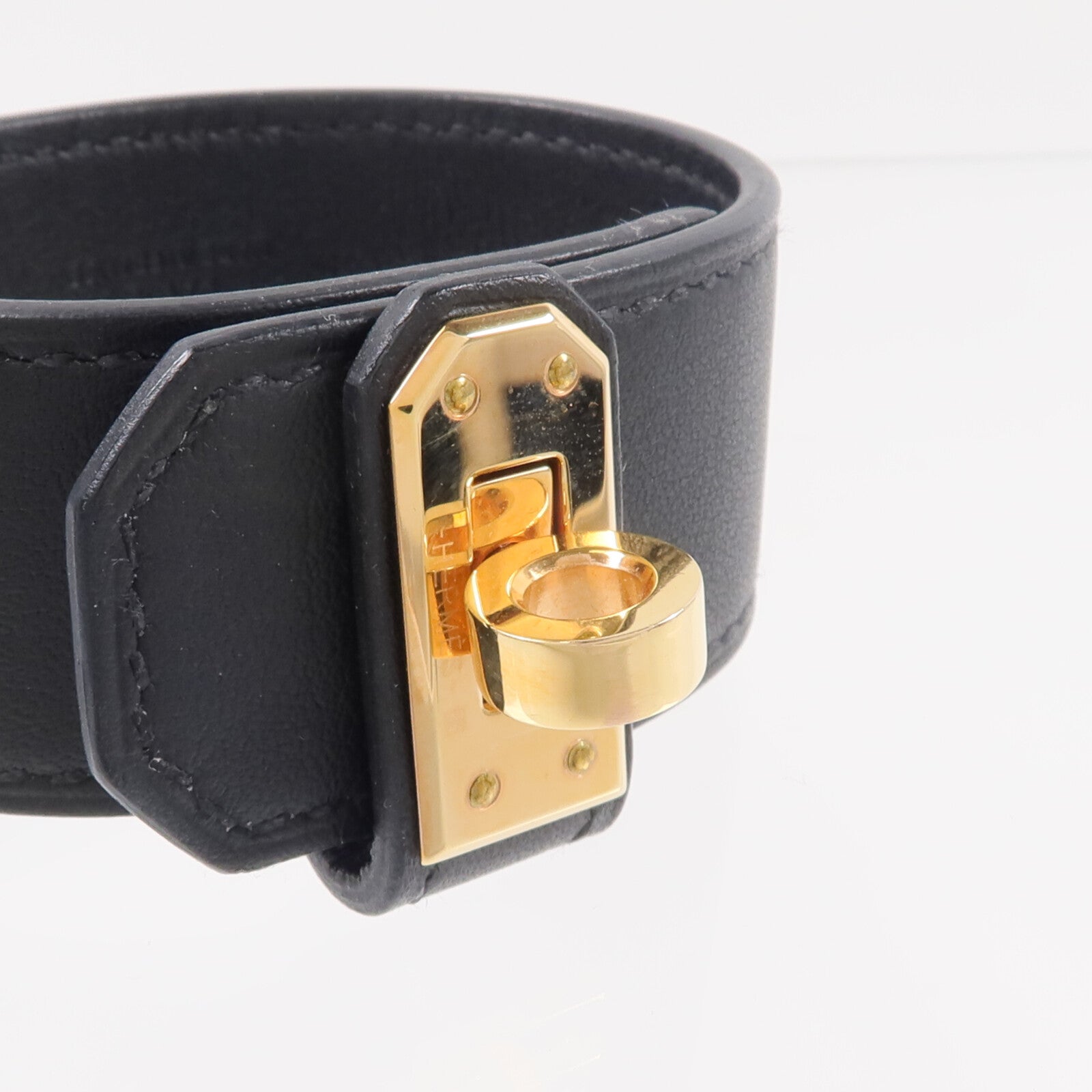 HERMES 【激減優惠】Swift皮革Kelly Twist Bracelet手帶Noir