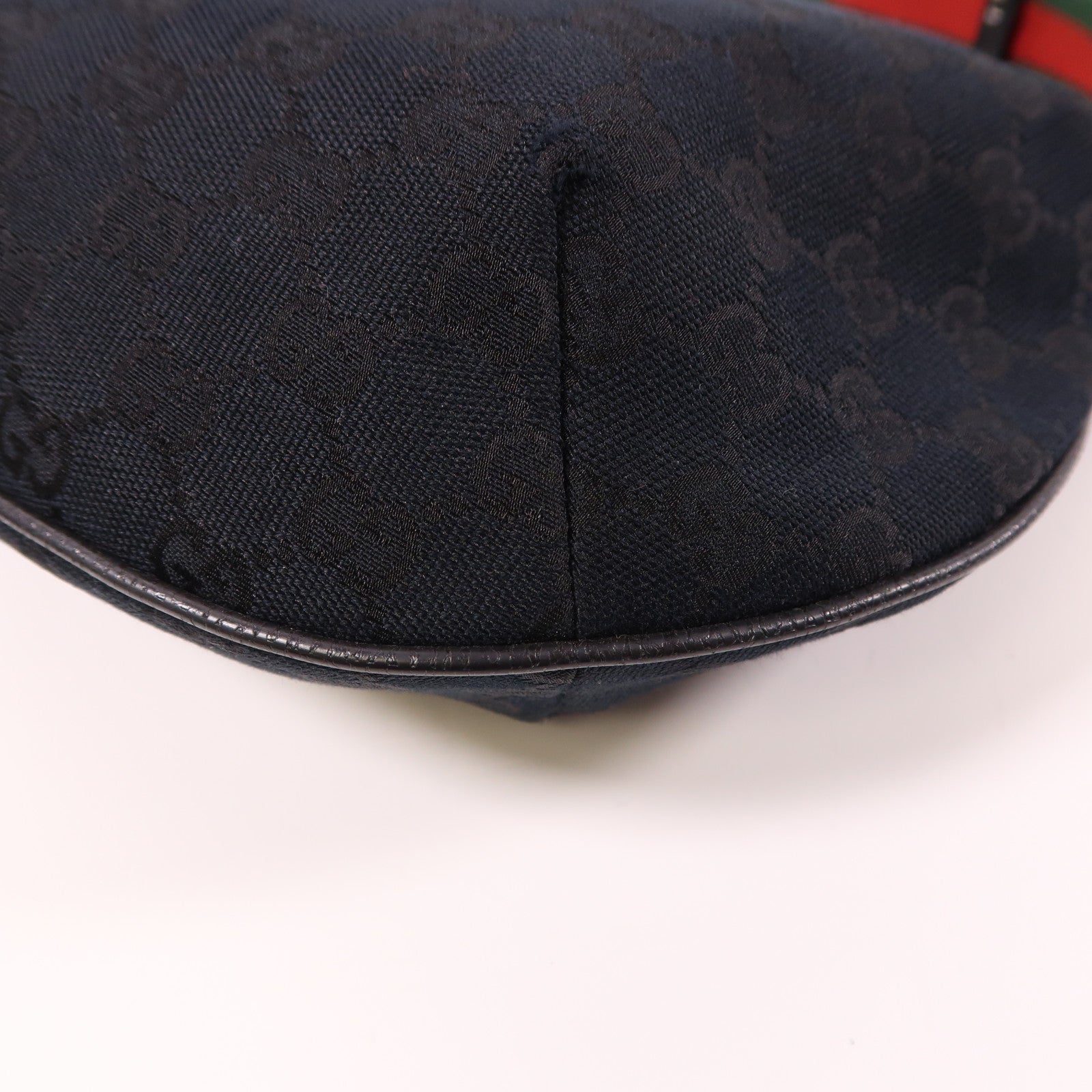 GUCCI 帆布Shoulder Bag銀扣肩背袋