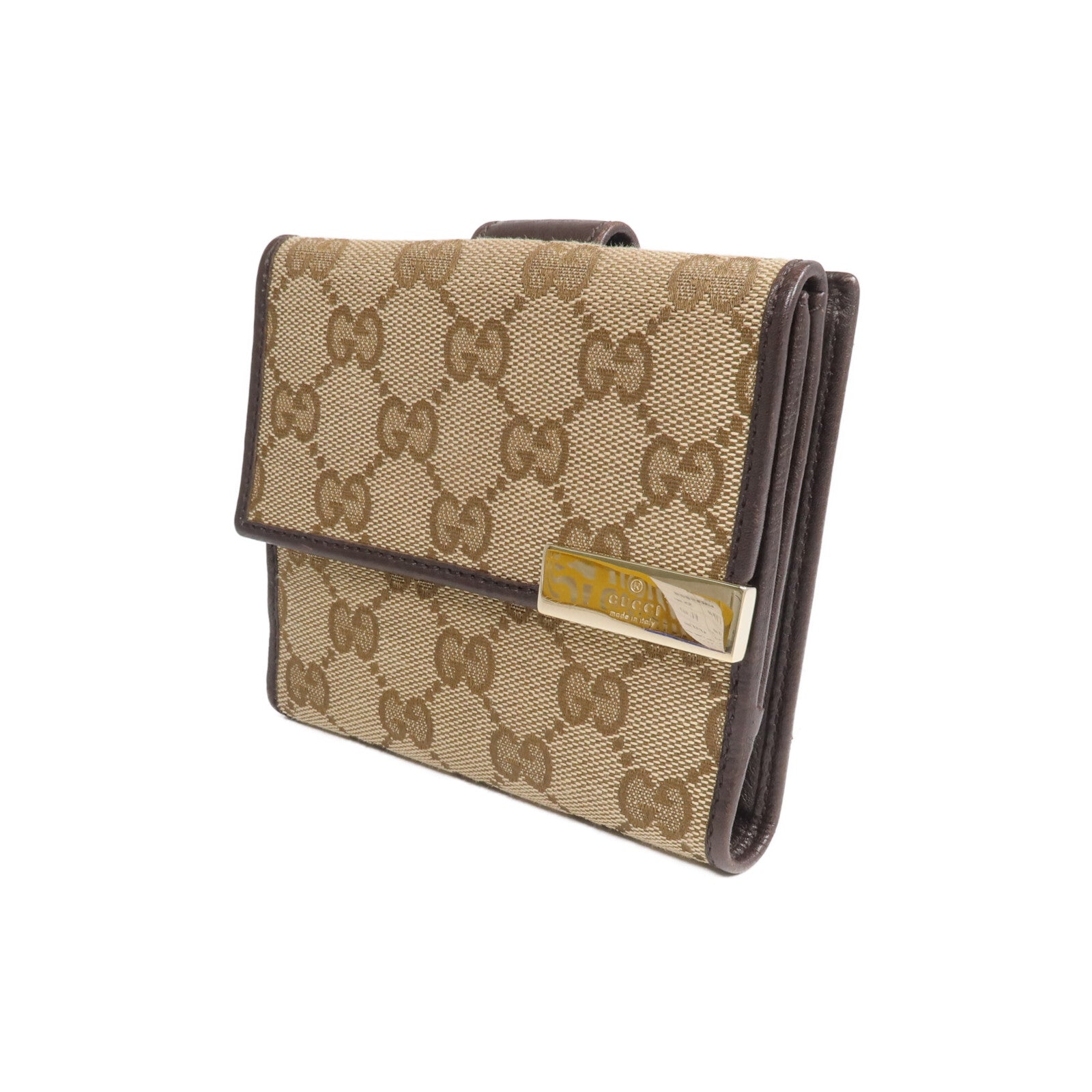GUCCI 帆布Wallet金扣錢包