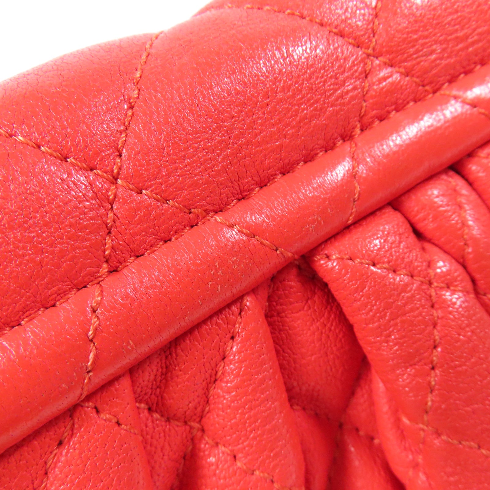 CHANEL 牛皮皮革Shoulder Bag銀扣鏈帶肩背袋