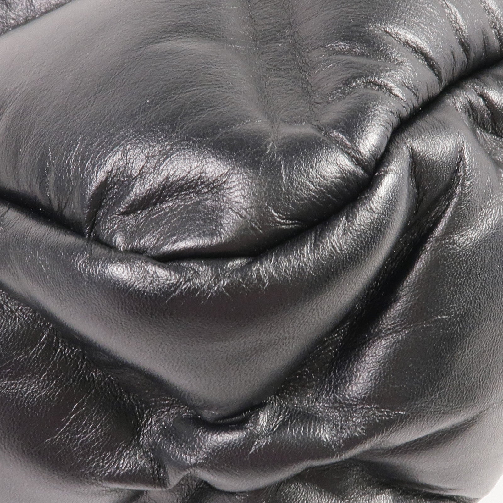 CHANEL 牛皮皮革Chain Shoulder銀扣鏈帶肩背袋