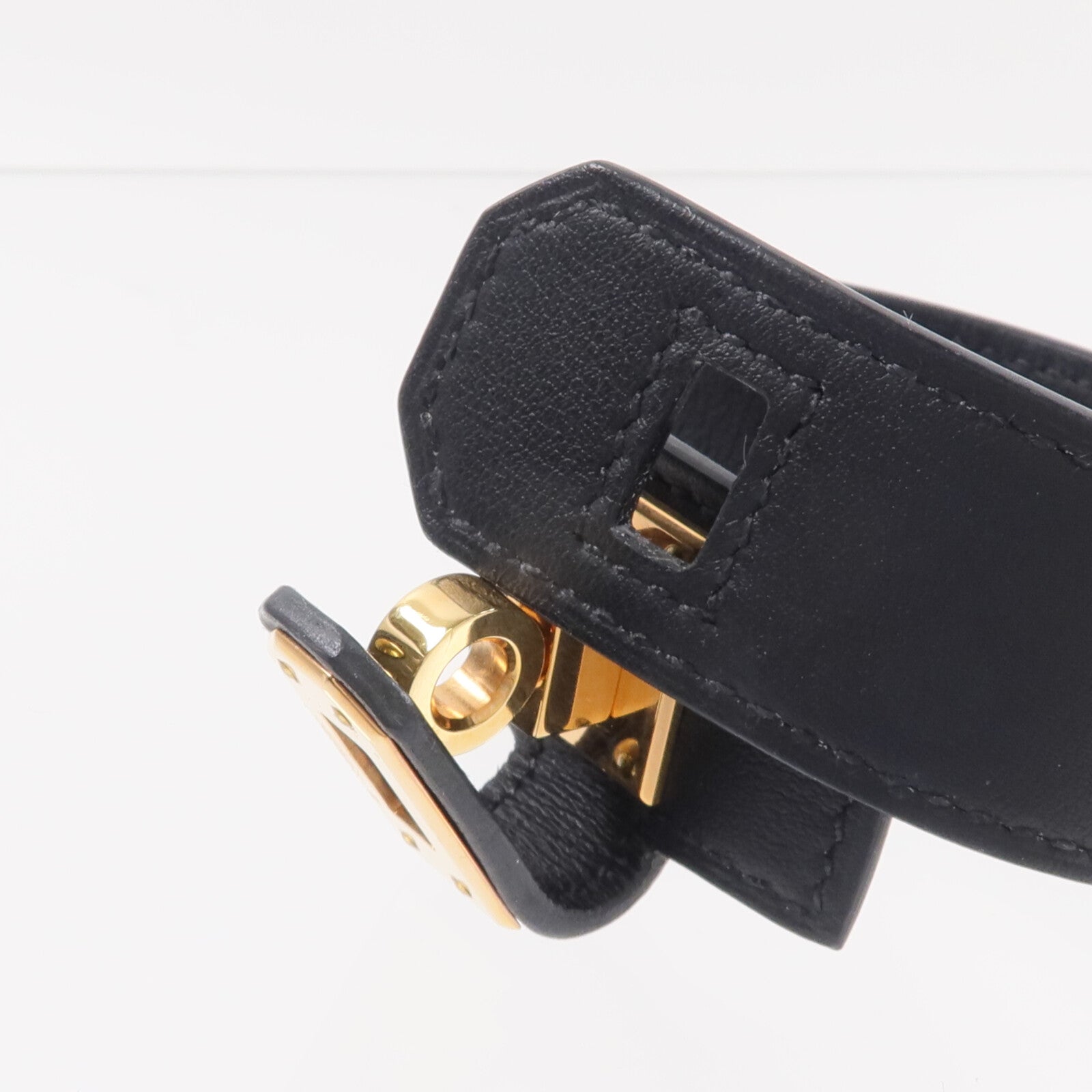 HERMES 【激減優惠】Swift皮革Kelly Twist Bracelet手帶Noir