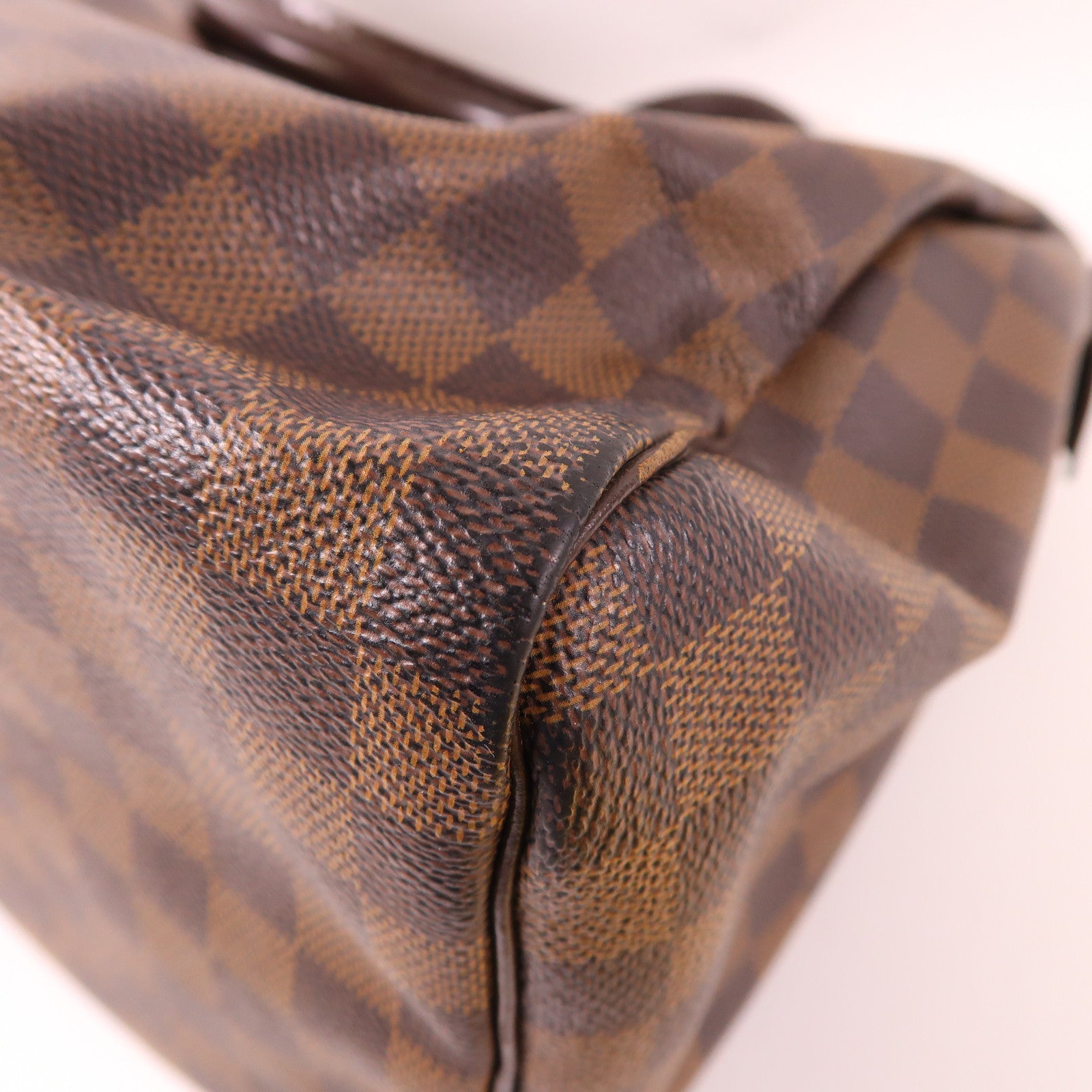 LOUIS VUITTON Damier Speedy 30金扣手挽袋