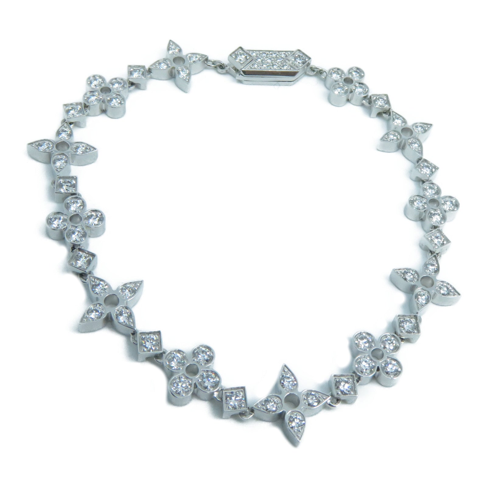 LOUIS VUITTON 【激減優惠】18K白金Ideal Diamond Bracelet鑽石手鏈銀色