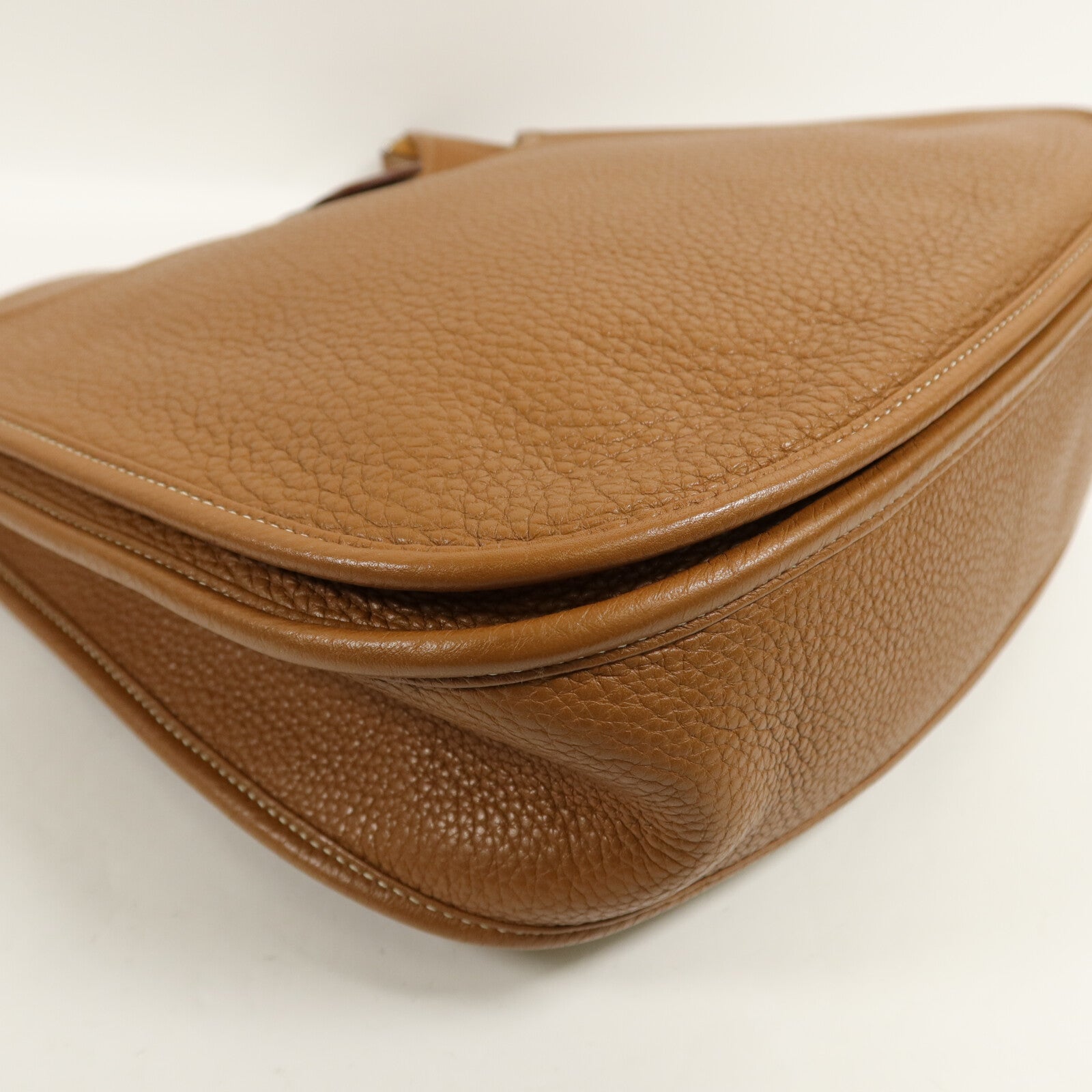 HERMES Clemence皮革Evelyne PM肩背袋Gold