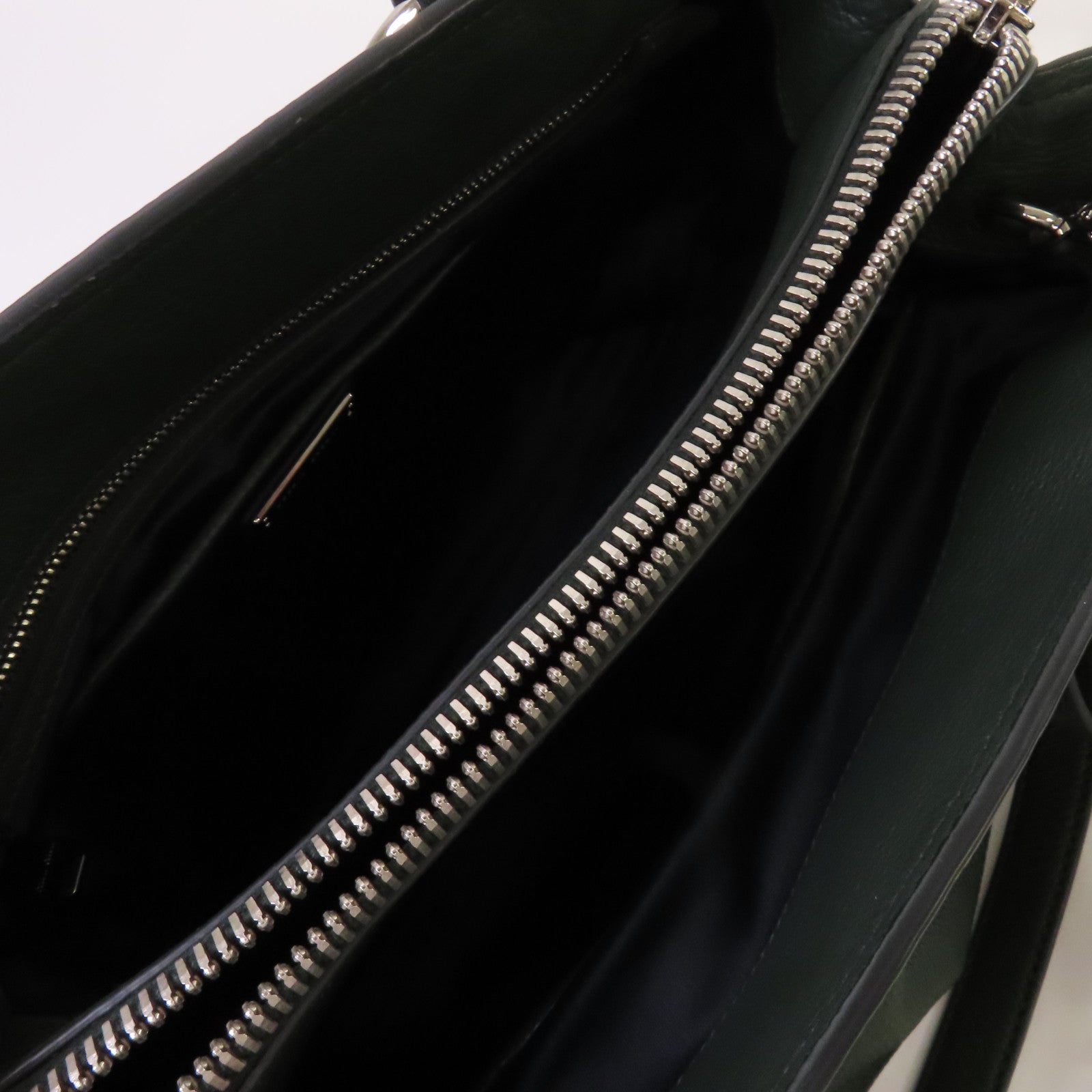 Miu Miu 牛皮皮革2Way Shoulder Bag銀扣手挽肩背兩用袋綠色