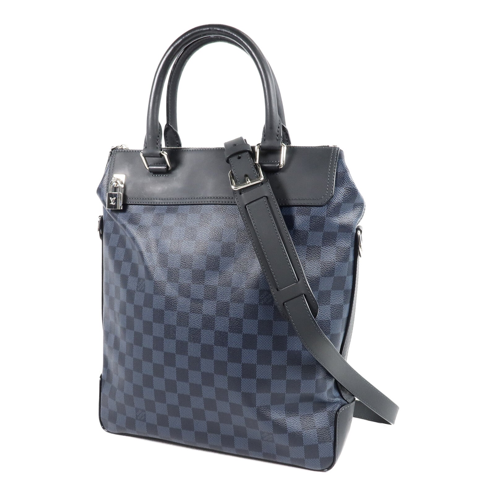 LOUIS VUITTON Damier Cobalt Greenwich手挽肩背兩用袋